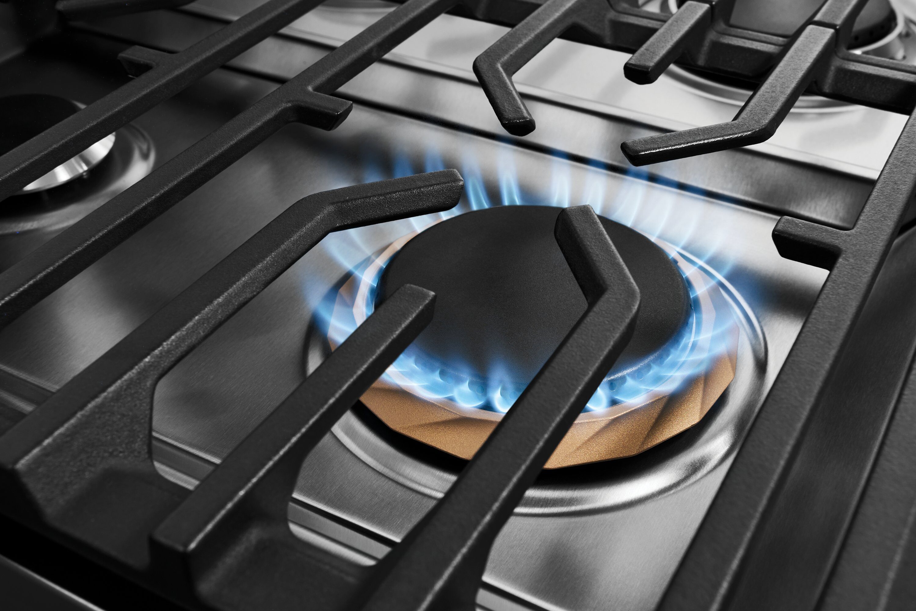 Frigidaire Gallery 36-in 6 burners 4.6-cu ft Air Fry Convection Oven Slide-In Natural Gas Range ( Fingerprint Resistant Stainless Steel )