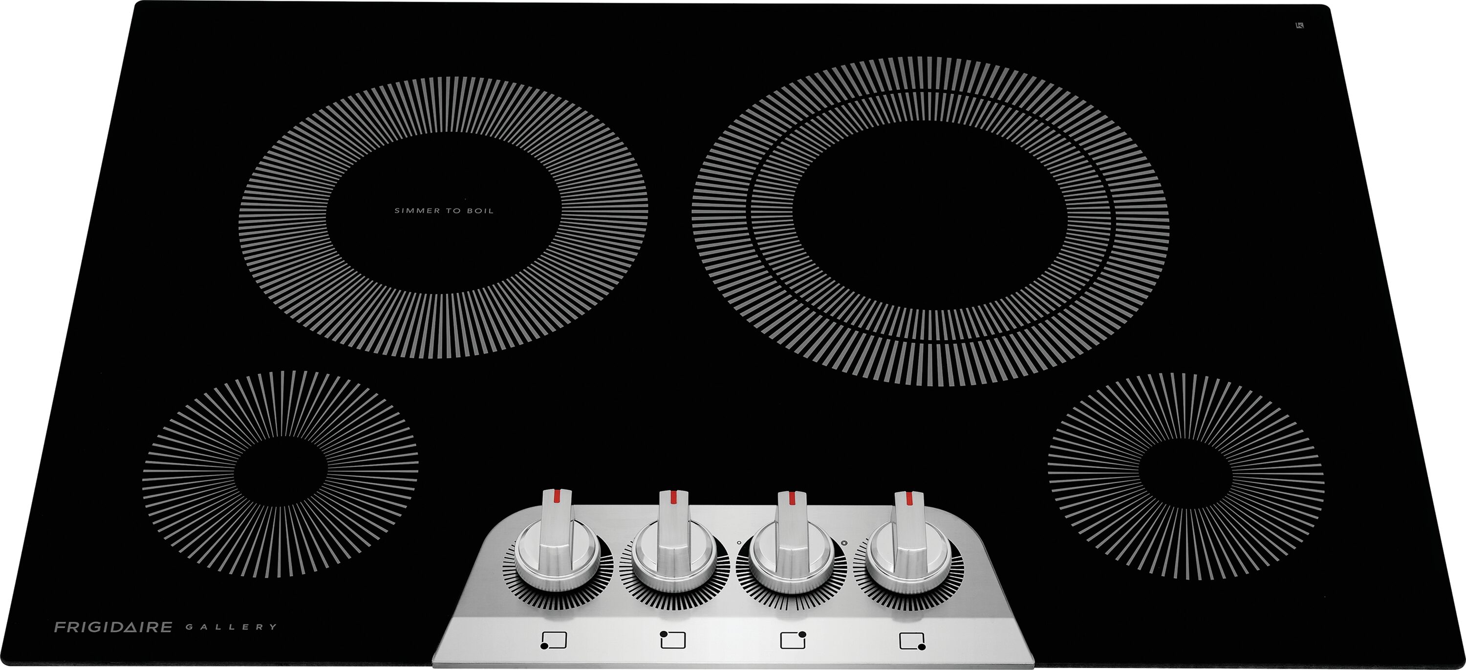 Frigidaire Gallery 30-in 4 burners Smooth Surface (Radiant) Stainless steel Electric Cooktop