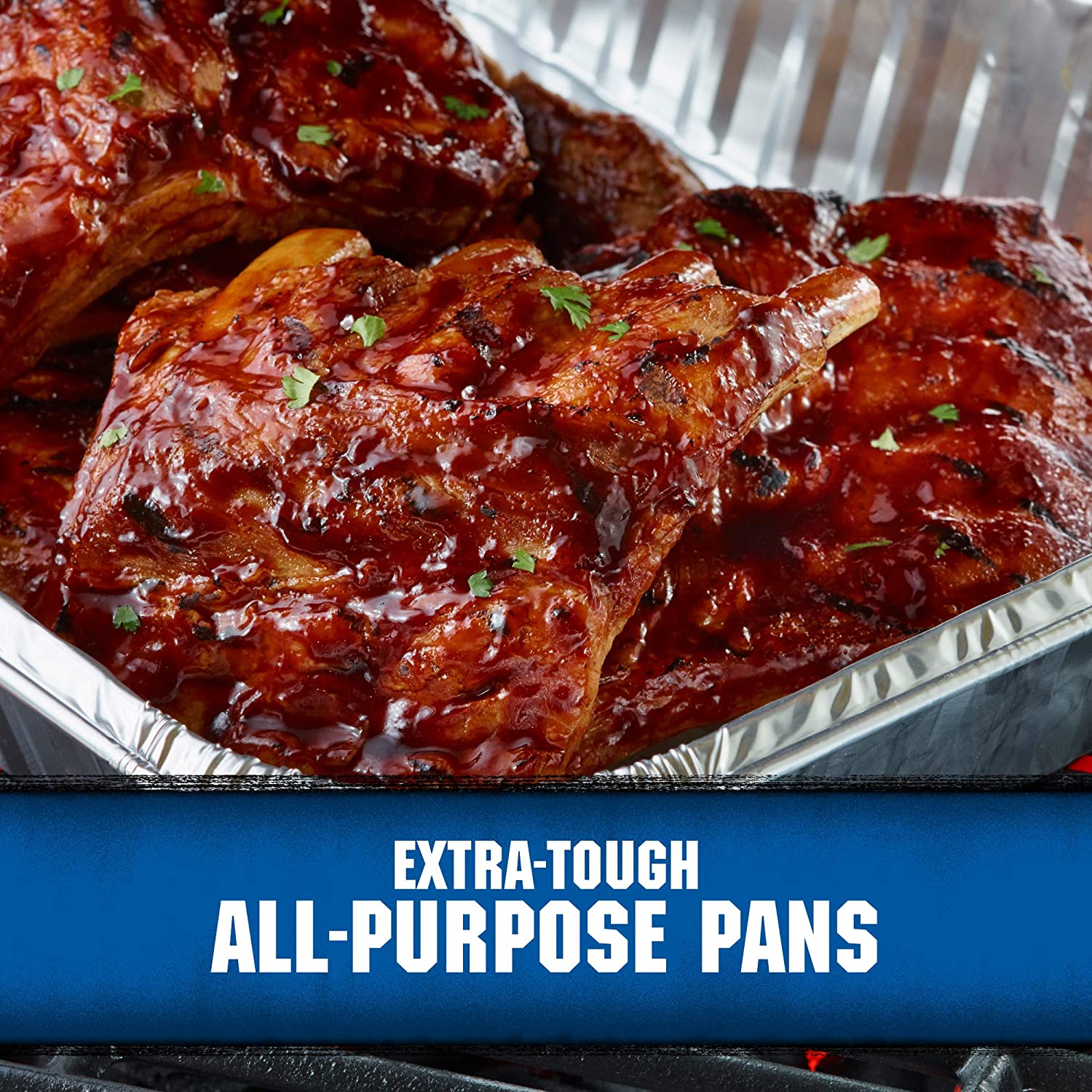 Kingsford All purpose pans 15.75-in x 11.25-in W Disposable Aluminum Grill Drip Pan