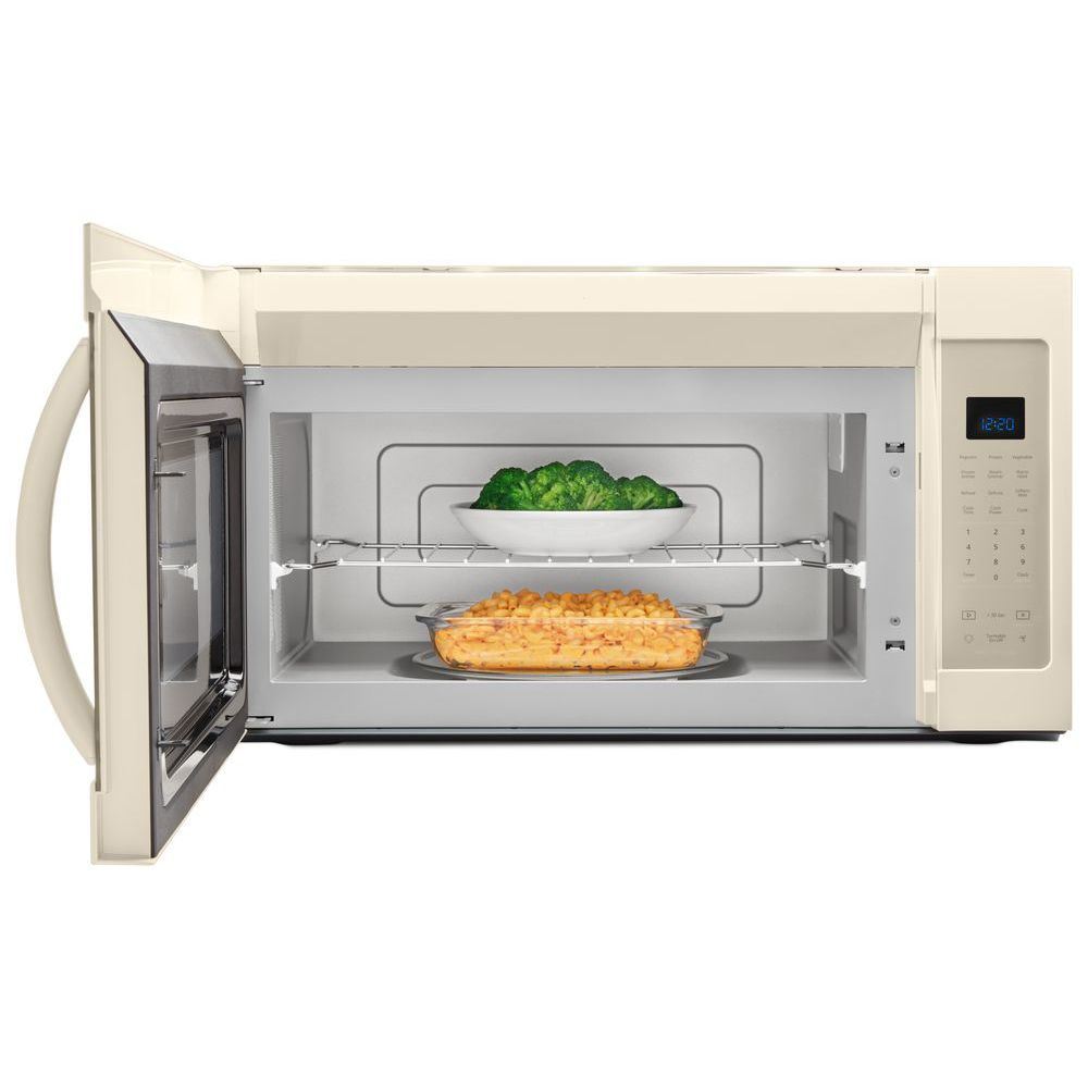 Whirlpool 1 9 cu ft Over the Range Microwave with Sensor Cooking Biscuit