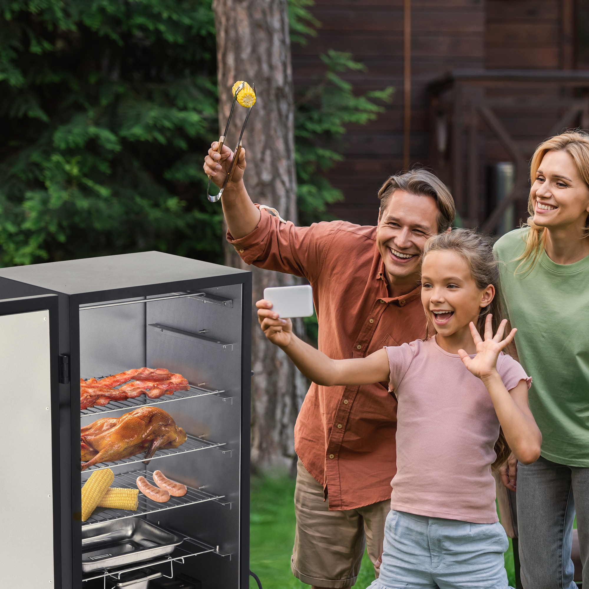 Royal Gourmet 454-Sq. Inches Black Electric Smoker