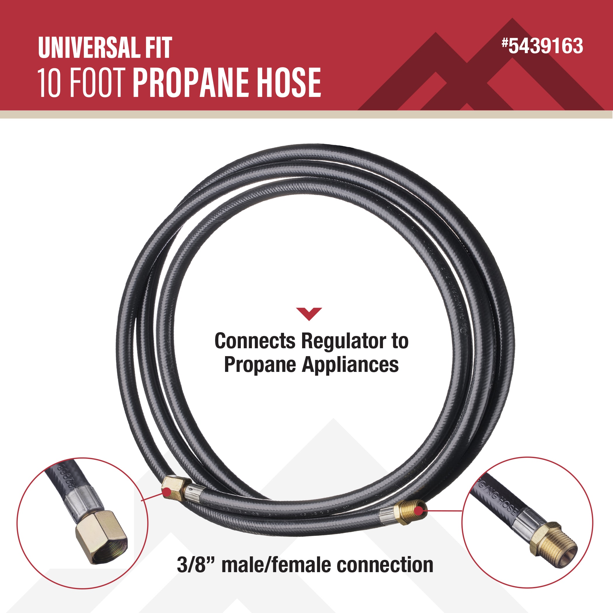 Master Forge 3/8-in PVC/Zinc Propane hose