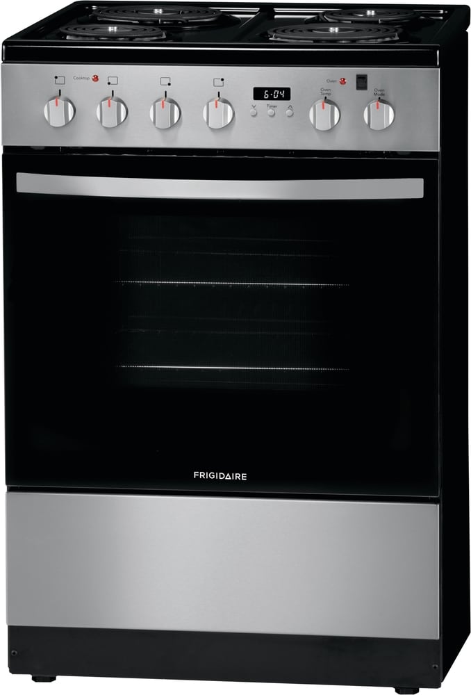 Frigidaire 24-in 4 burners 1.9-cu ft Slide-In Electric Range Stainless steel )