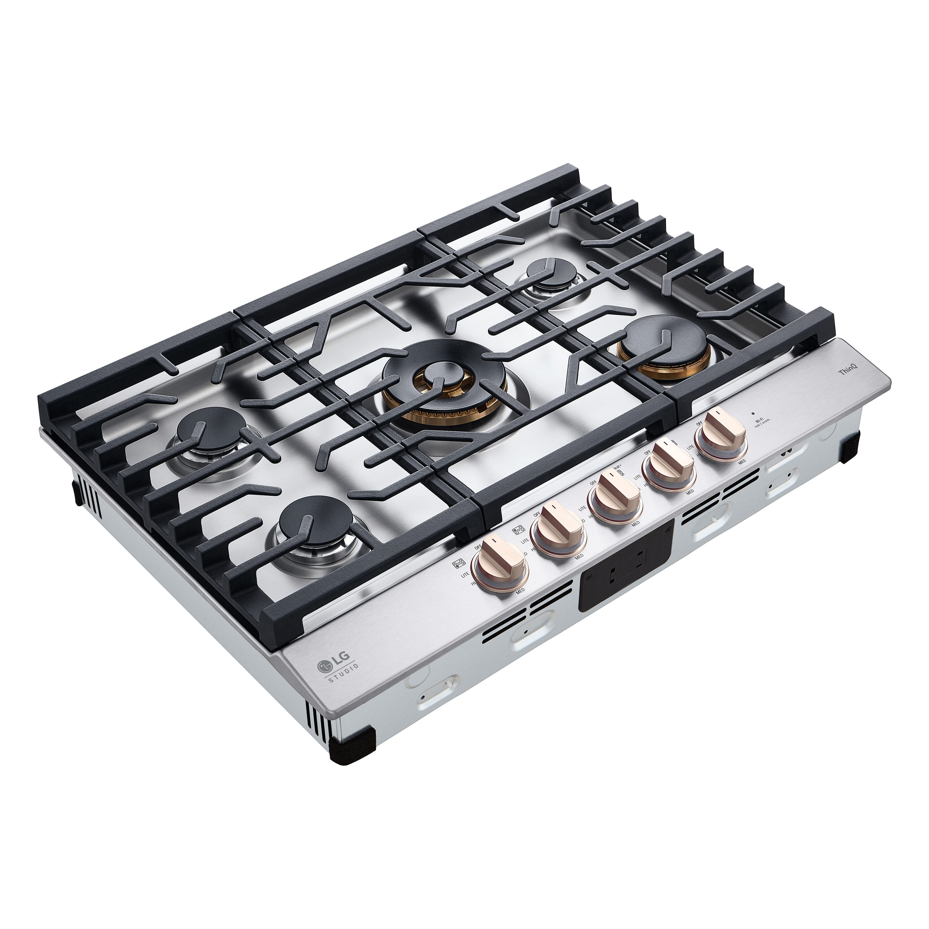 LG STUDIO 30-in 5 burners Stainless steel Gas Cooktop