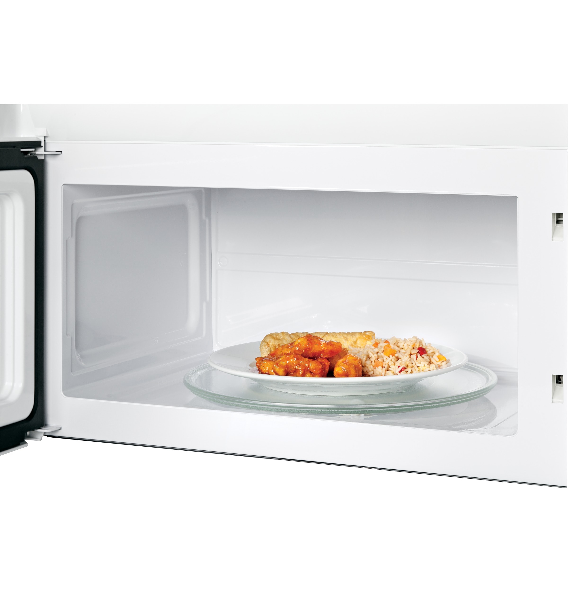 GE 1 6 cu ft Over the Range Microwave White