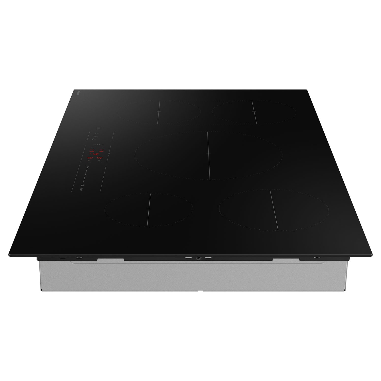 Samsung 36-in 5 burners Black Smart Compatible Induction Cooktop with Bridge Element