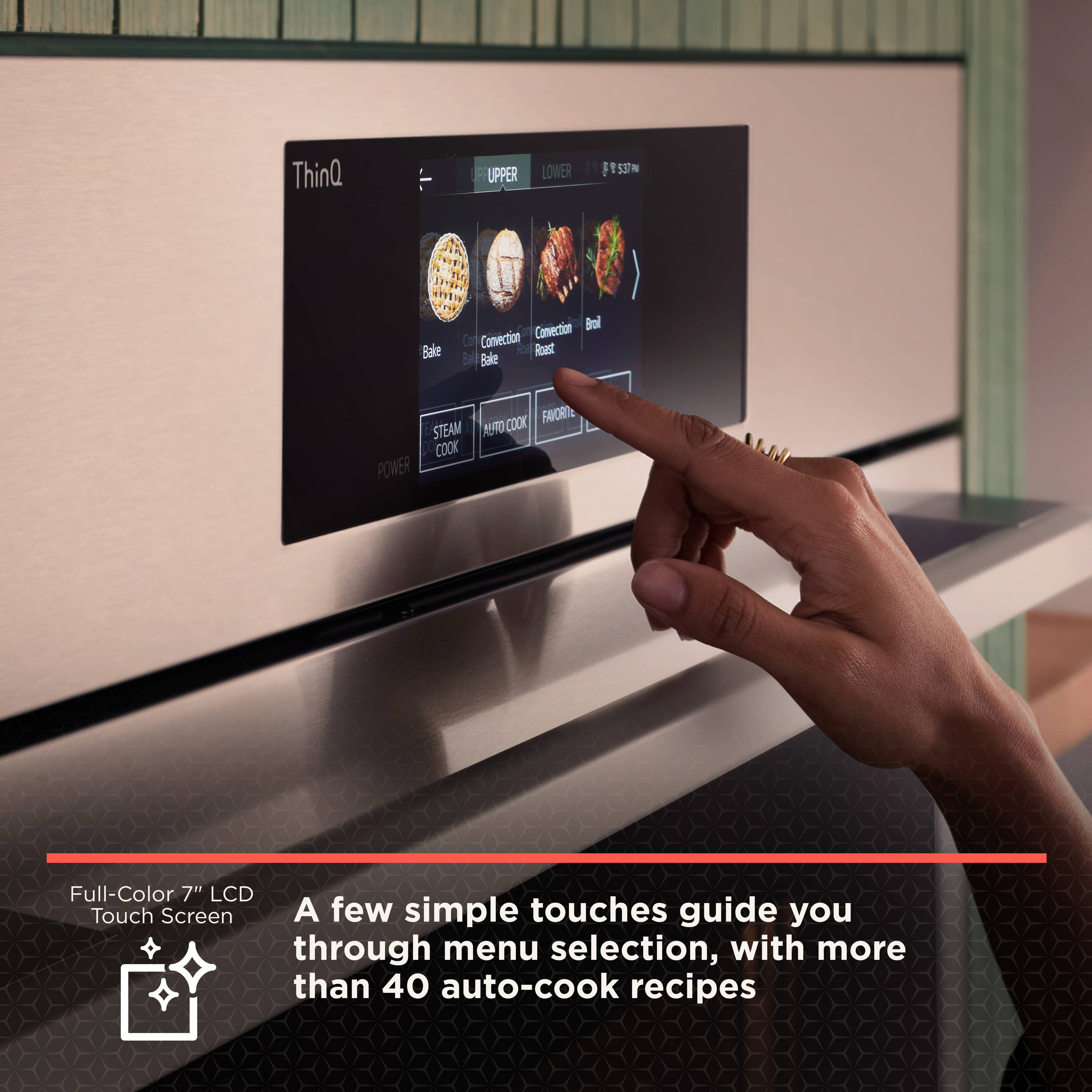 LG 30-in 5 burners 5.8-cu ft Air Fry Convection Oven Slide-In Natural Gas Range ( PrintProof Black Stainless Steel )