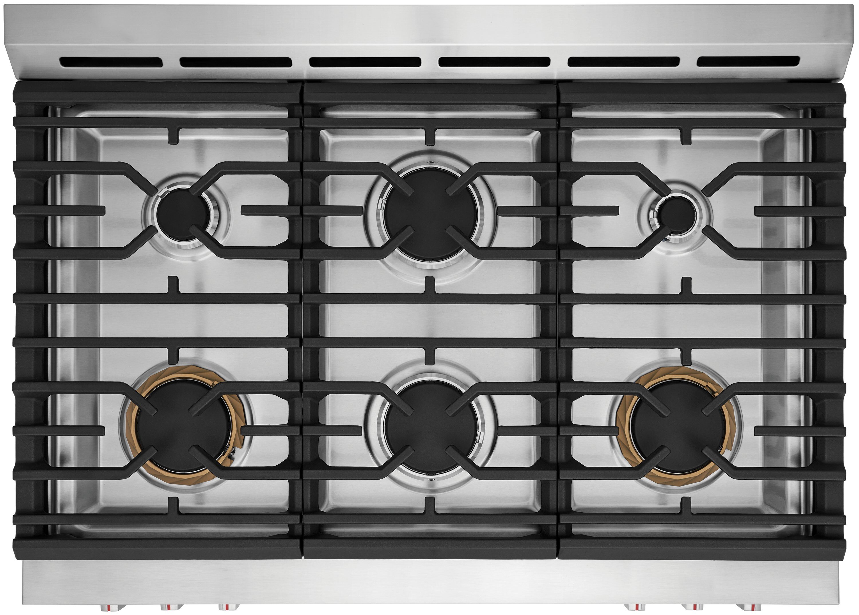 Frigidaire Gallery 36-in 6 burners 4.6-cu ft Air Fry Convection Oven Slide-In Natural Gas Range ( Fingerprint Resistant Stainless Steel )