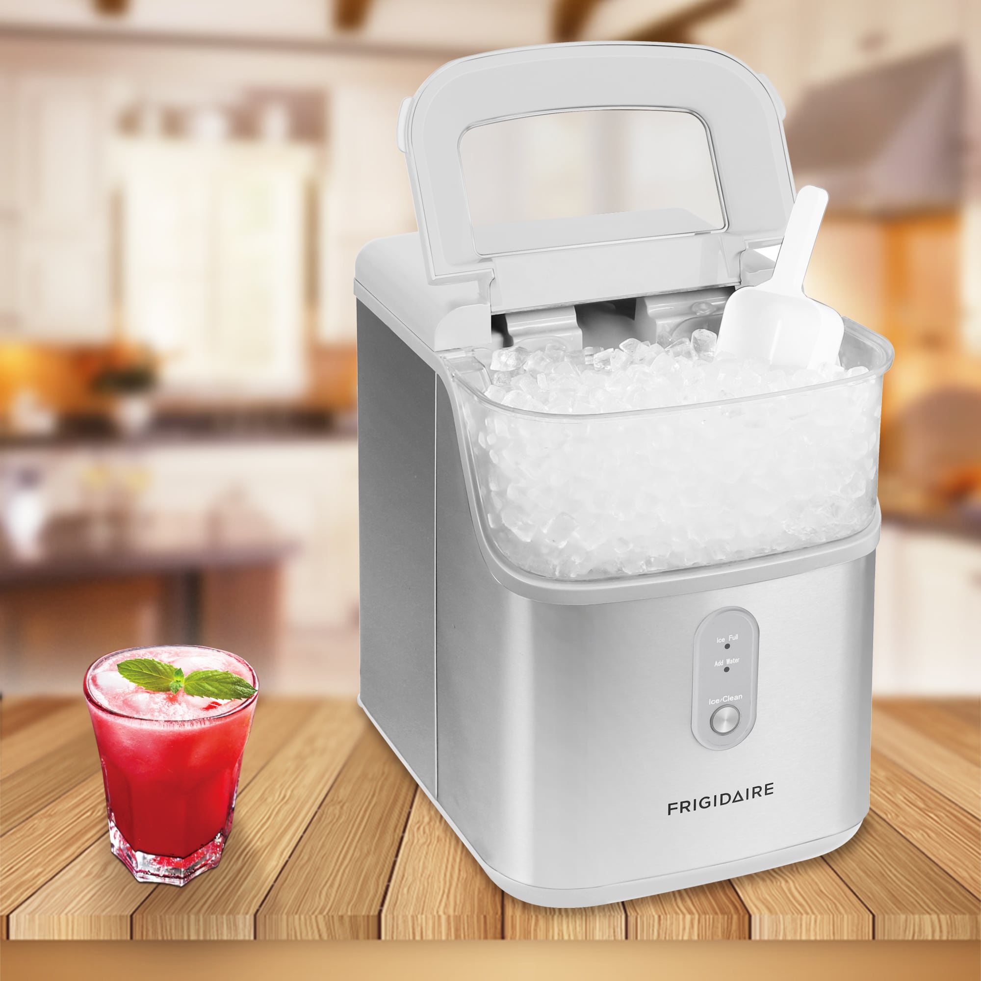 Frigidaire Frigidaire 33 Lbs Capacity Nugget Ice Maker in Stainless Steel