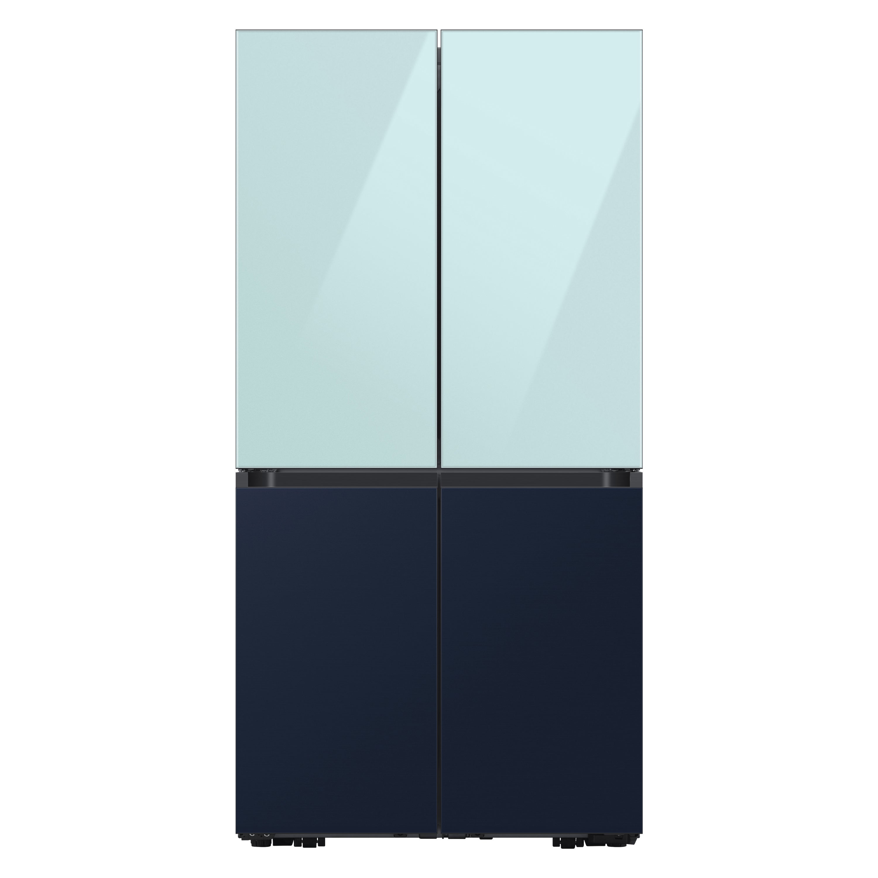 Samsung Bespoke 4-door Flex Refrigerator Top Panel In Morning Blue Glass