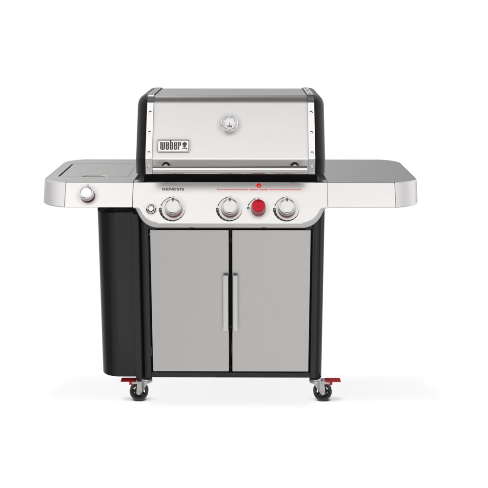 Weber Genesis S-335 Stainless Steel 3 -Burner Liquid Propane Gas Grill 1 -Side Burner