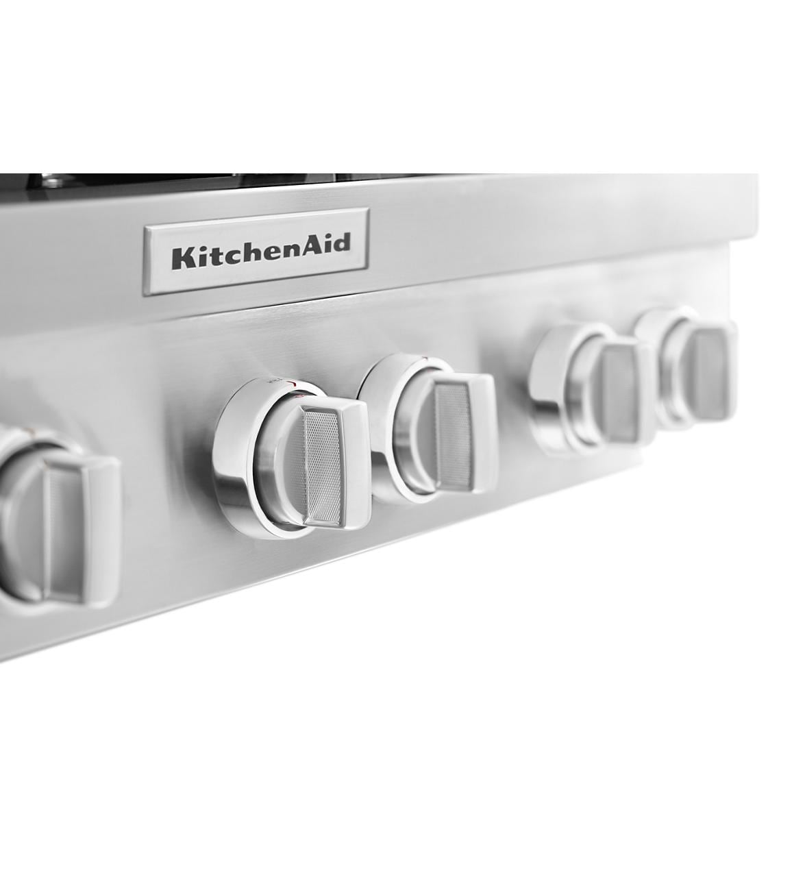 KitchenAid 36-in 6 burners Stainless steel Gas Cooktop