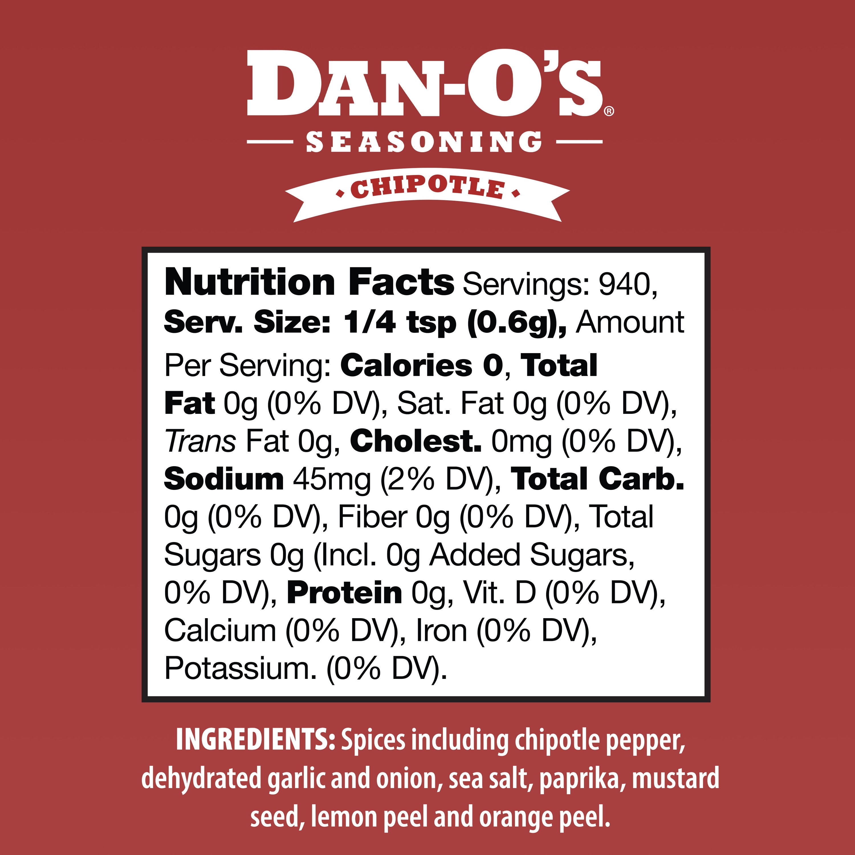 Dan-O's Seasoning 20-oz Chipotle Seasoning blend