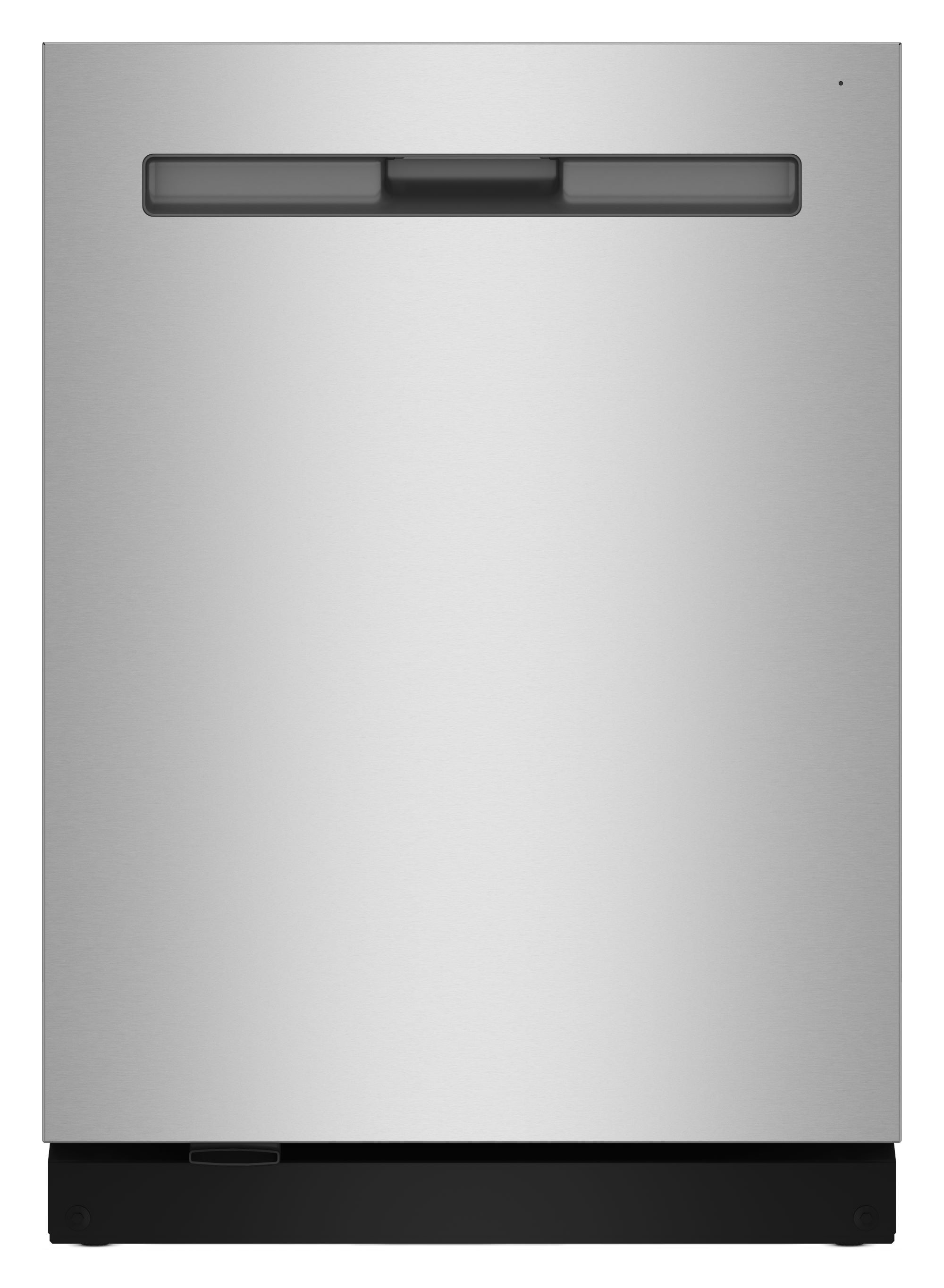 Maytag Front Control 24 in Built In Dishwasher With Third Rack Fingerprint Resistant Stainless Steel 50 dBA