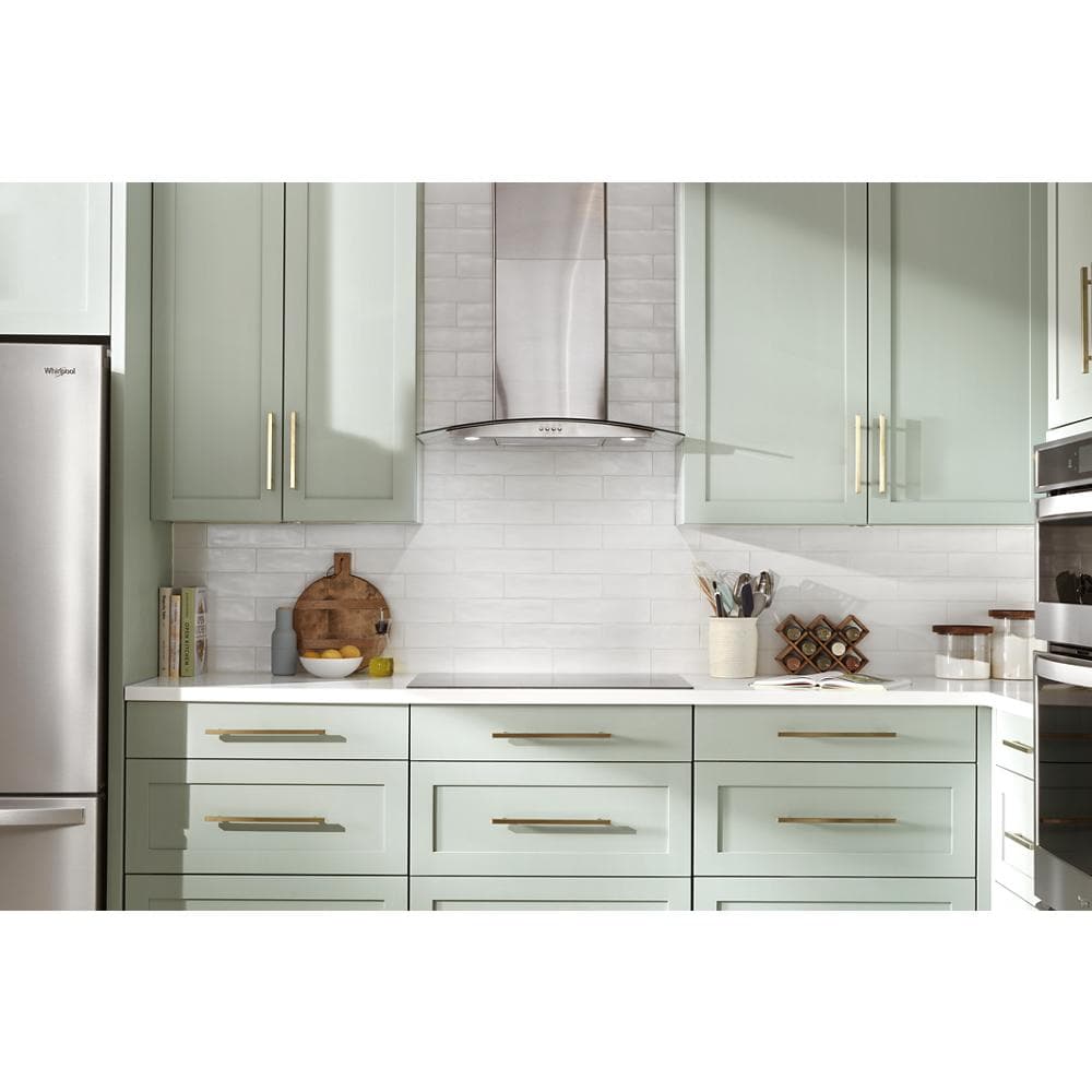 Whirlpool 30 in Wall Mount Range Hood Stainless Steel