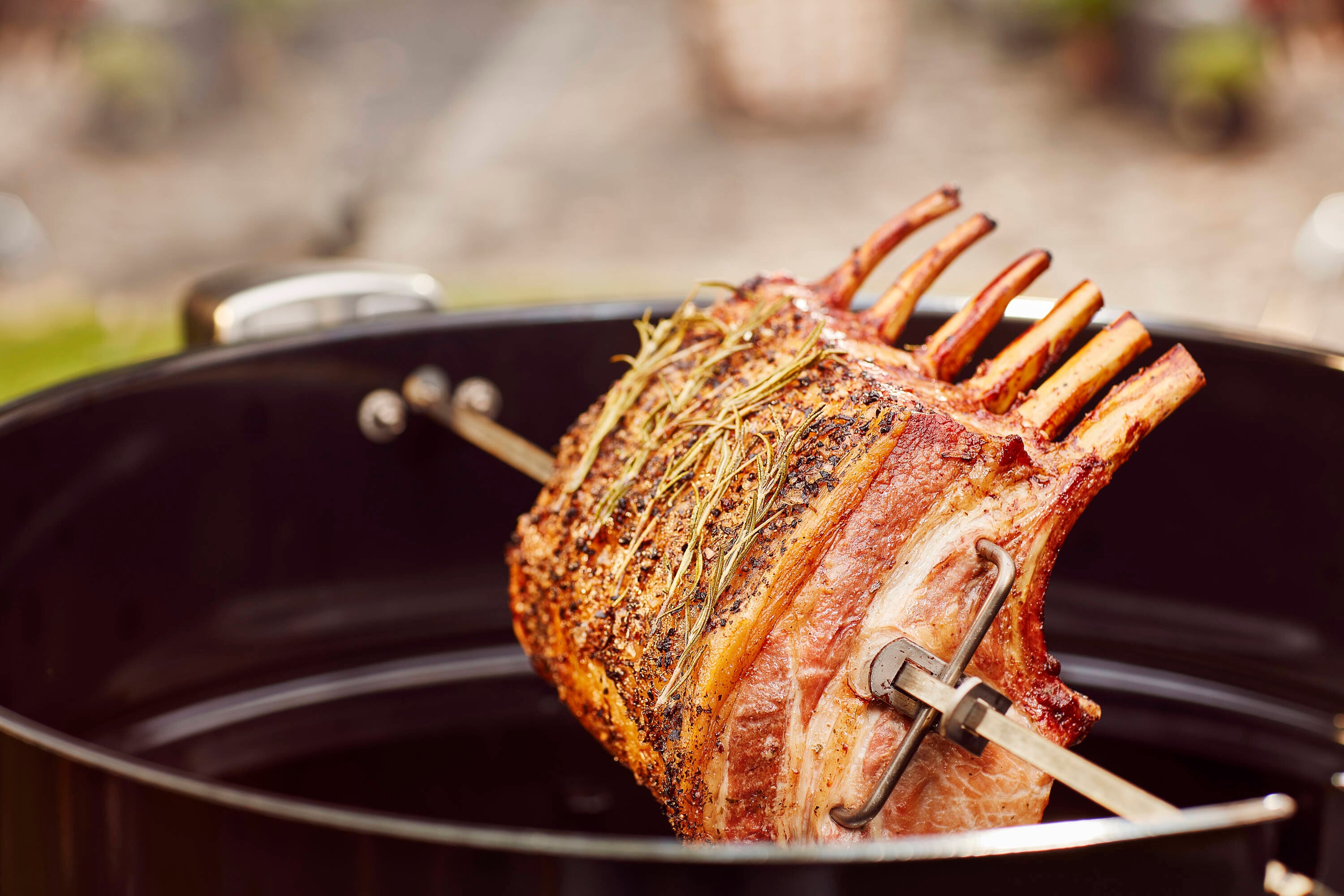 Weber Charcoal 21-in Steel Grill Rotisserie