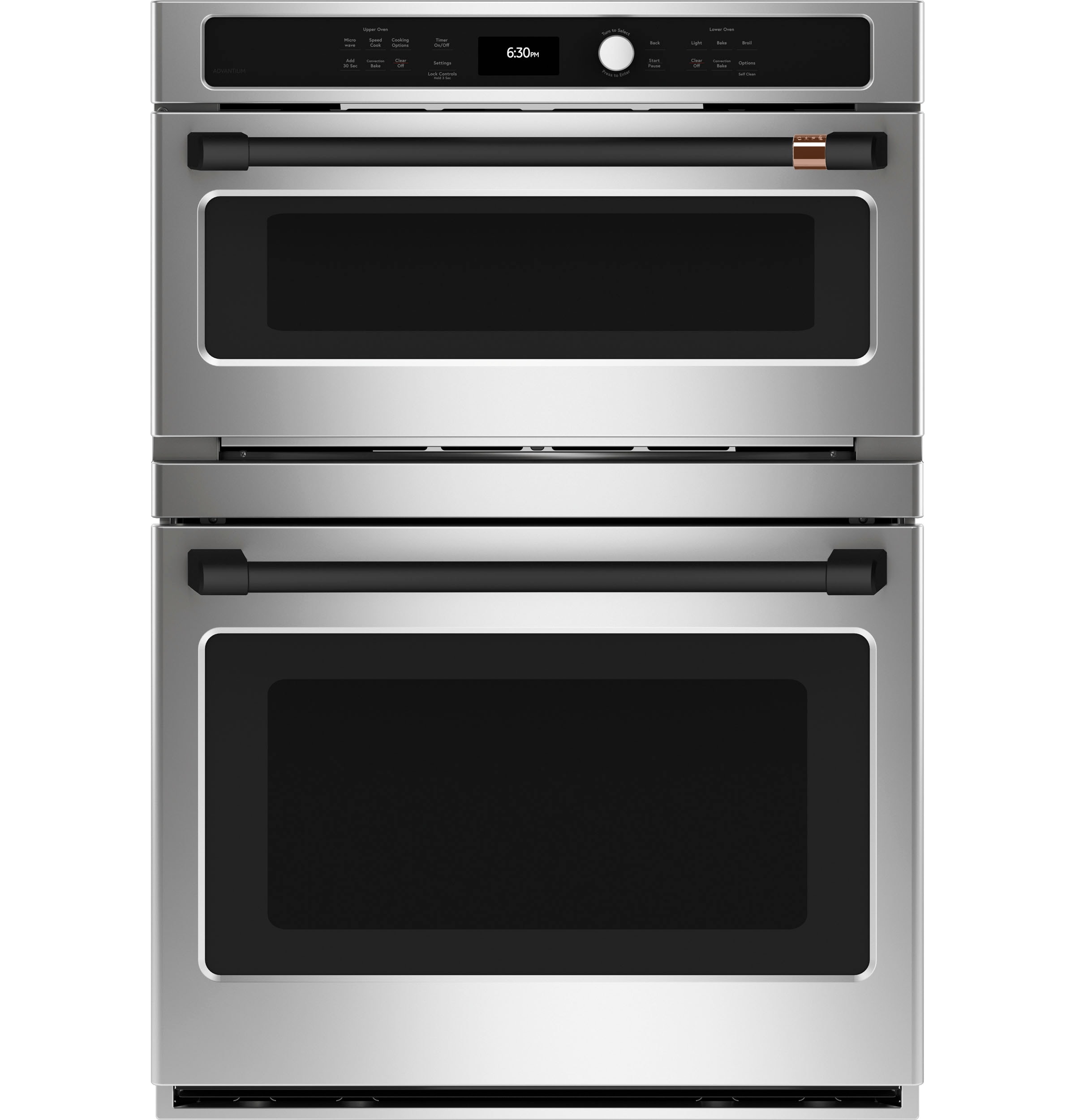 Cafe 30 in Double Wall Oven 2 Piece Handle Kit Flat Black