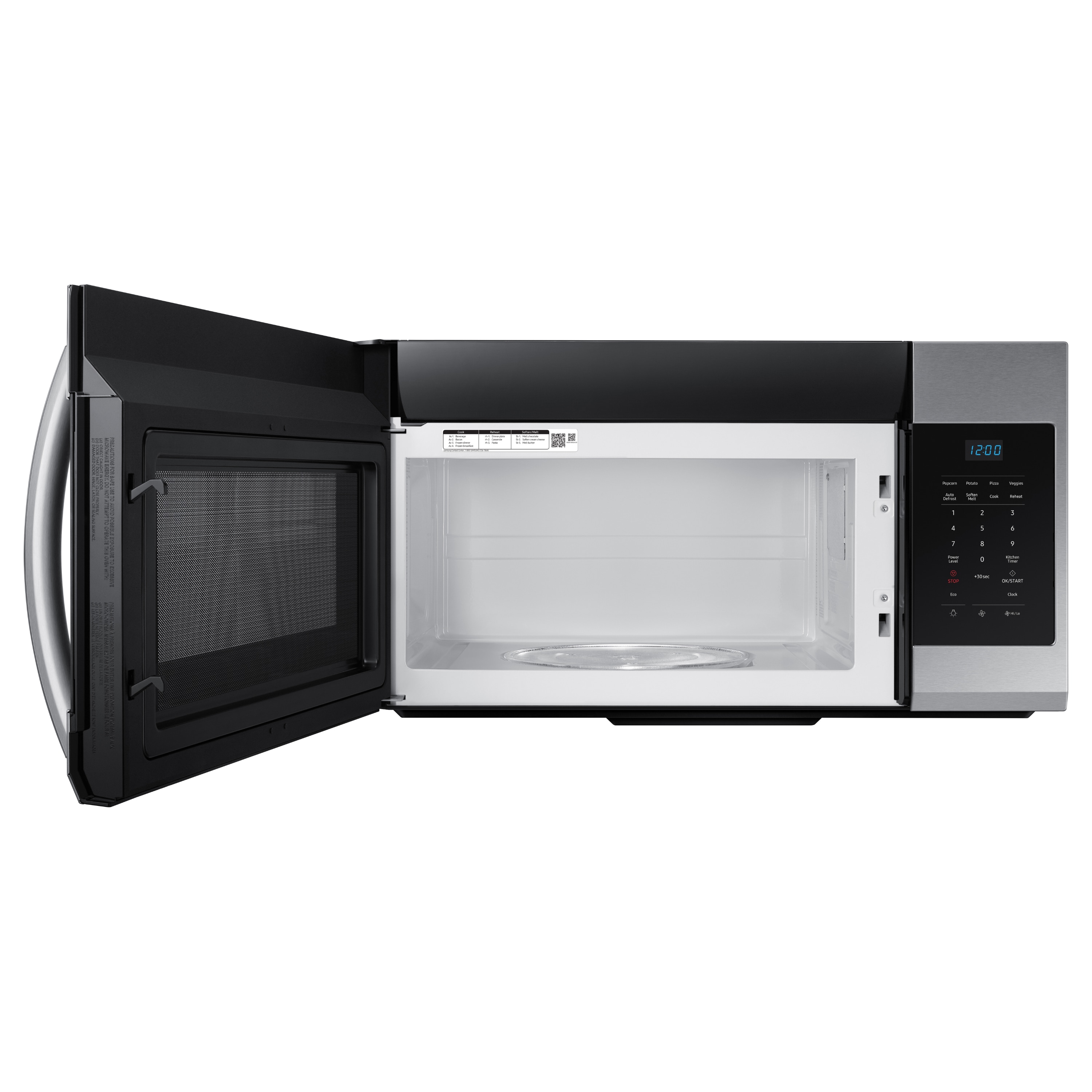 Samsung 1 7 cu ft Over the Range Microwave Fingerprint Resistant Stainless Steel