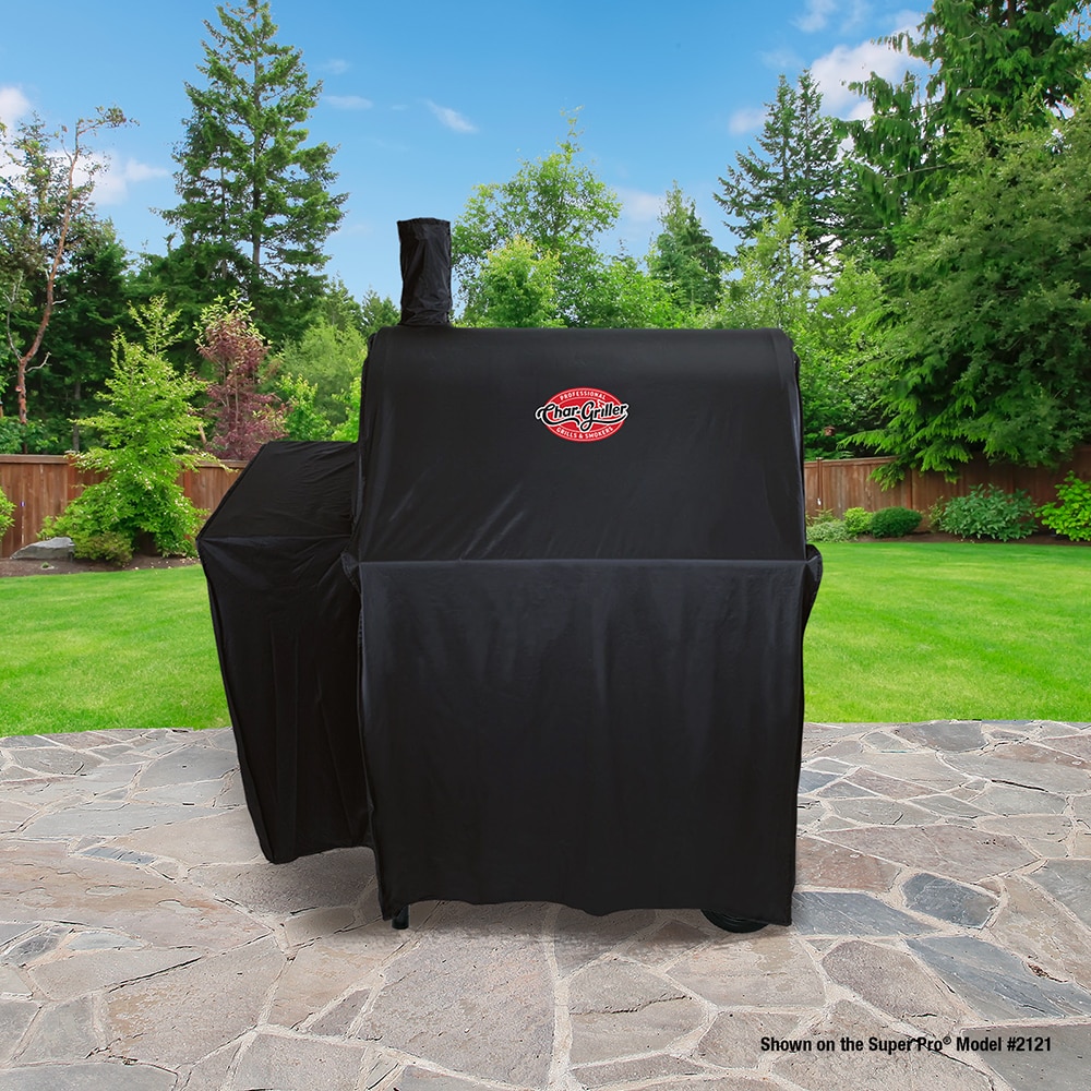 Char-Griller Universal 65-in W x 49-in H Black Charcoal grill Cover