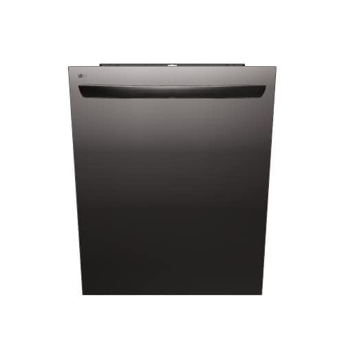 LG QuadWash 46 Decibel Hidden Top 24 in Built In Dishwasher Printproof Black Stainless Steel ENERGY STAR