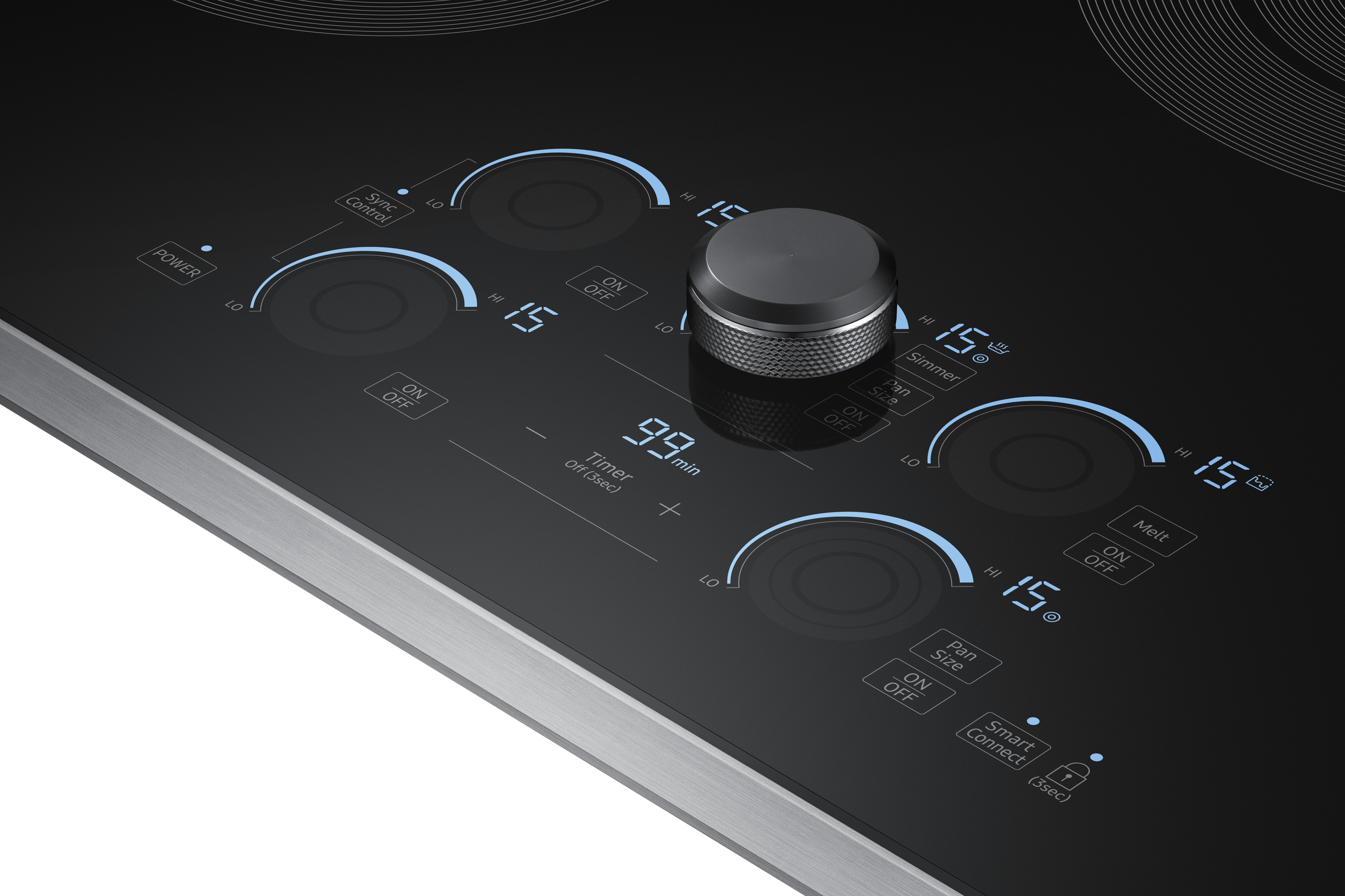 Samsung Premium Plus 30-in 5 burners Smooth Surface (Radiant) Stainless steel Electric Cooktop