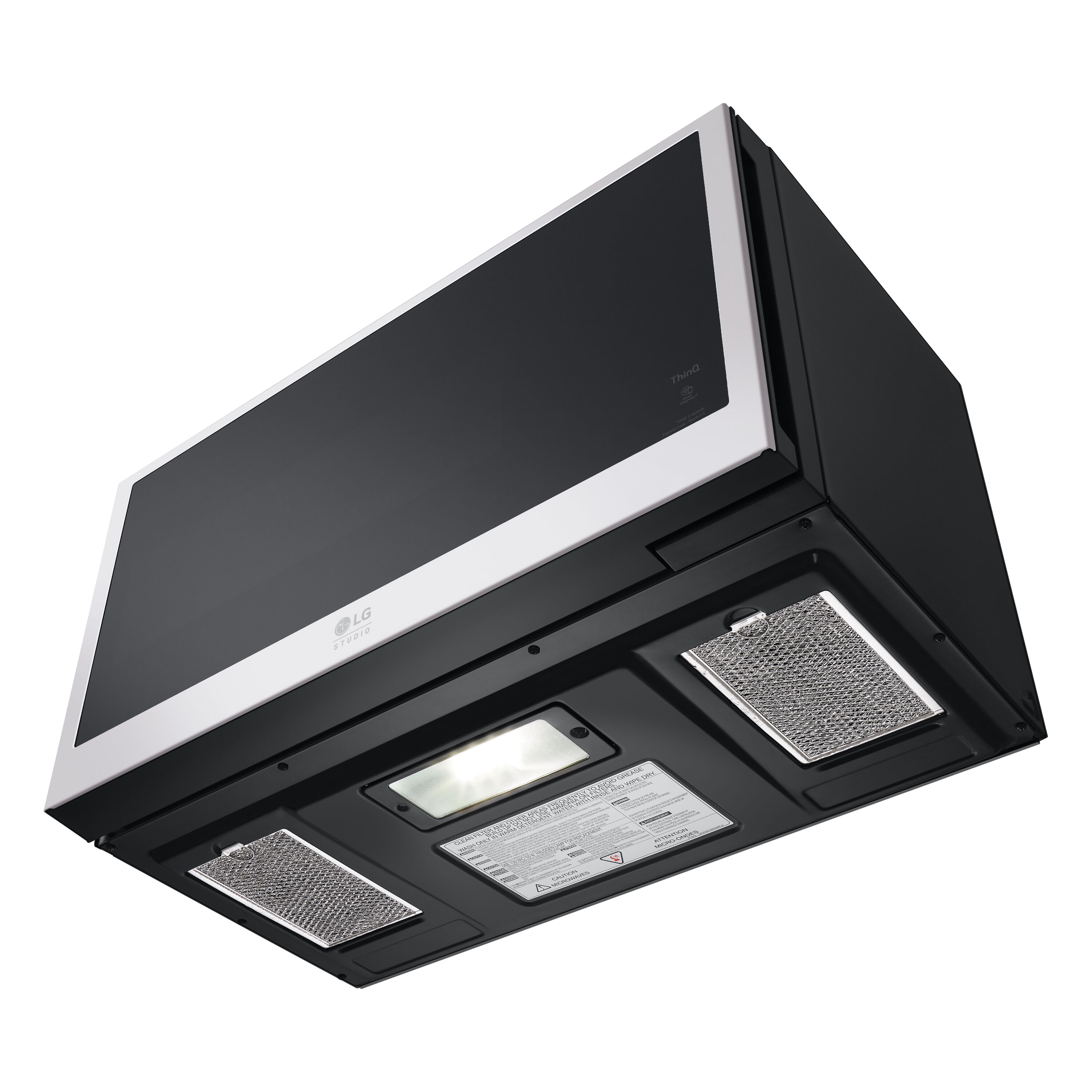 LG STUDIO 30-in 5 burners 6.3-cu ft Air Fry Convection Oven Freestanding Natural Gas Range ( Essence White )