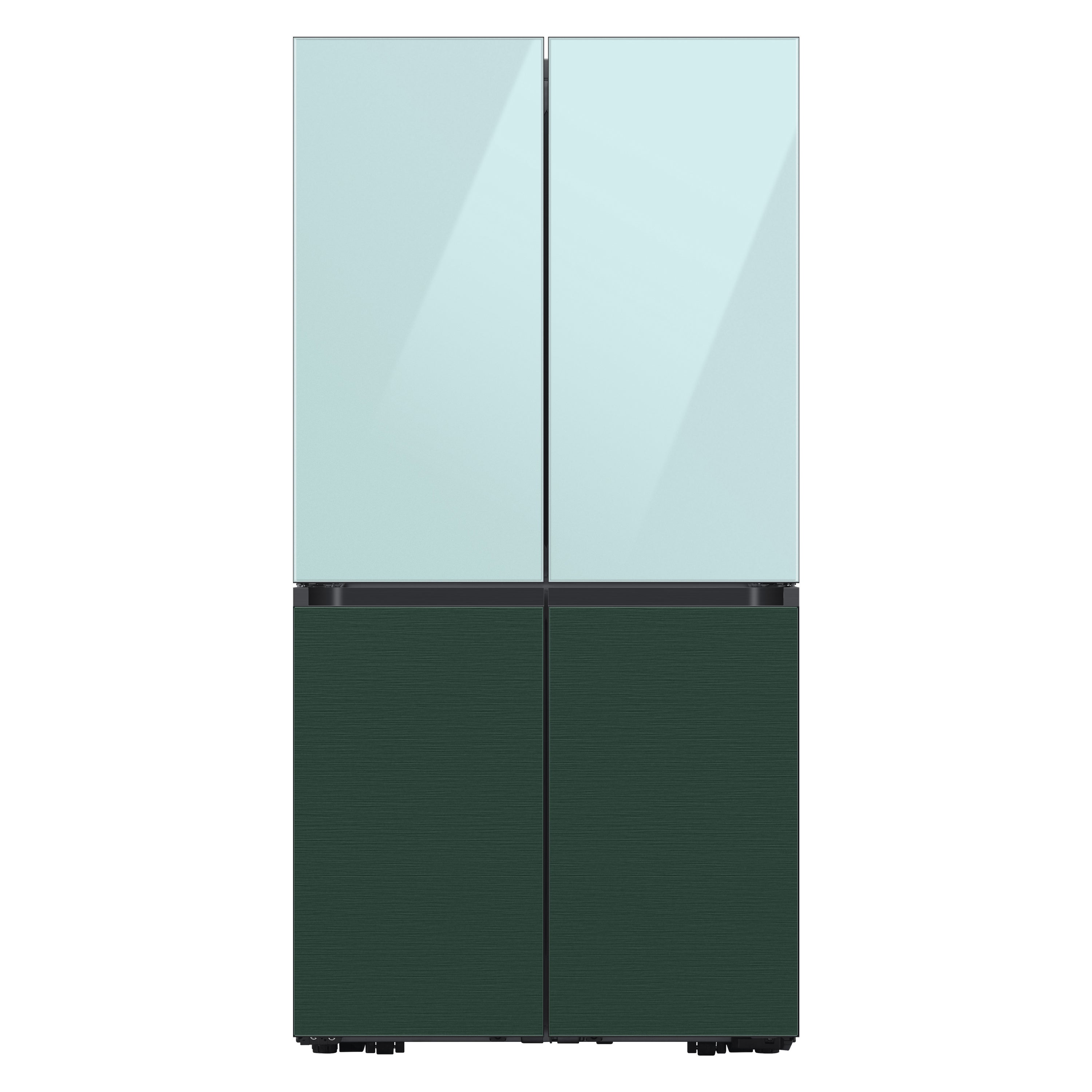 Samsung Bespoke 4-door Flex Refrigerator Top Panel In Morning Blue Glass