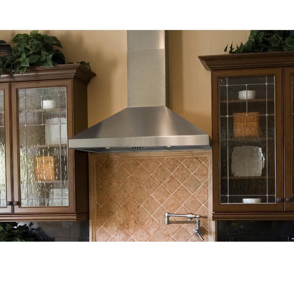Windster Convertible Stainless Steel Wall Mounted Range Hood Common 30 Inch Actual 29 75 in