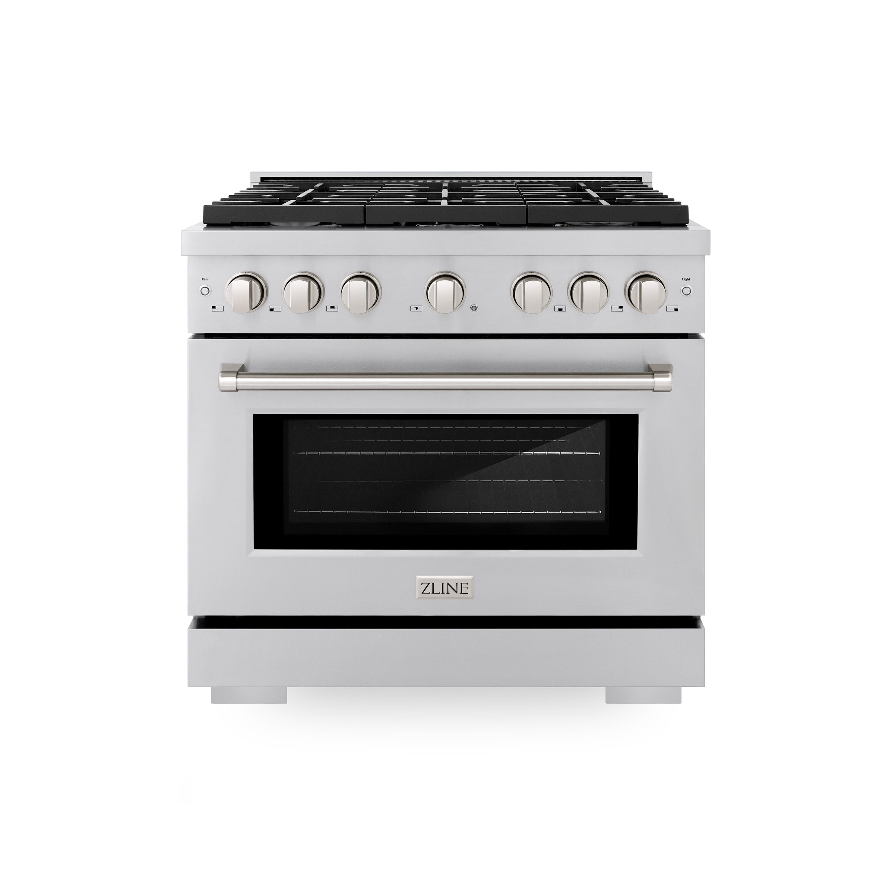 ZLINE KITCHEN & BATH Paramount 36-in 6 burners 5.2-cu ft Convection Oven Freestanding Natural Gas Range ( Stainless Steel )