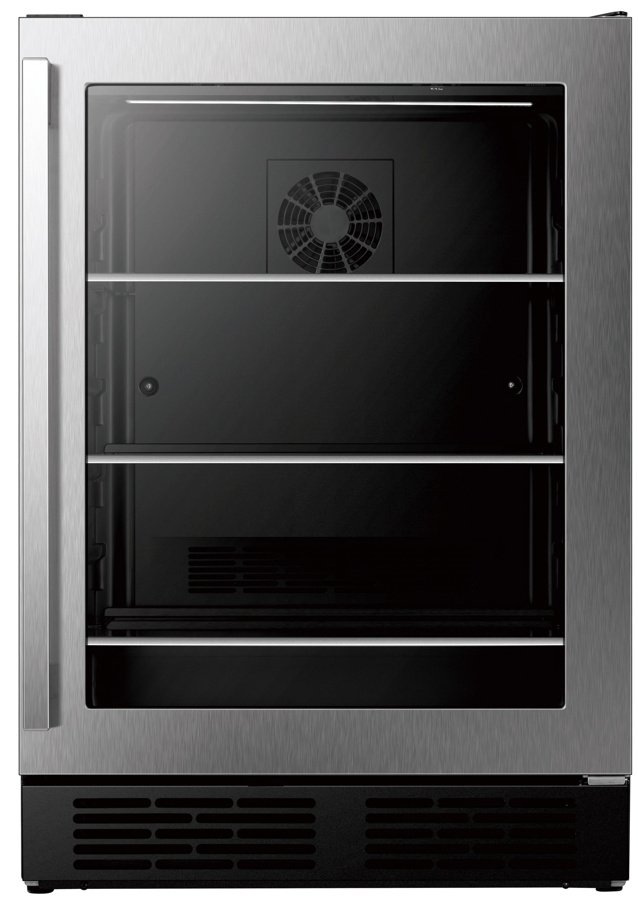 Hisense 23.4-in W 164 -Can Capacity Stainless steel Built-in/Freestanding Indoor Beverage Refrigerator with Glass Door