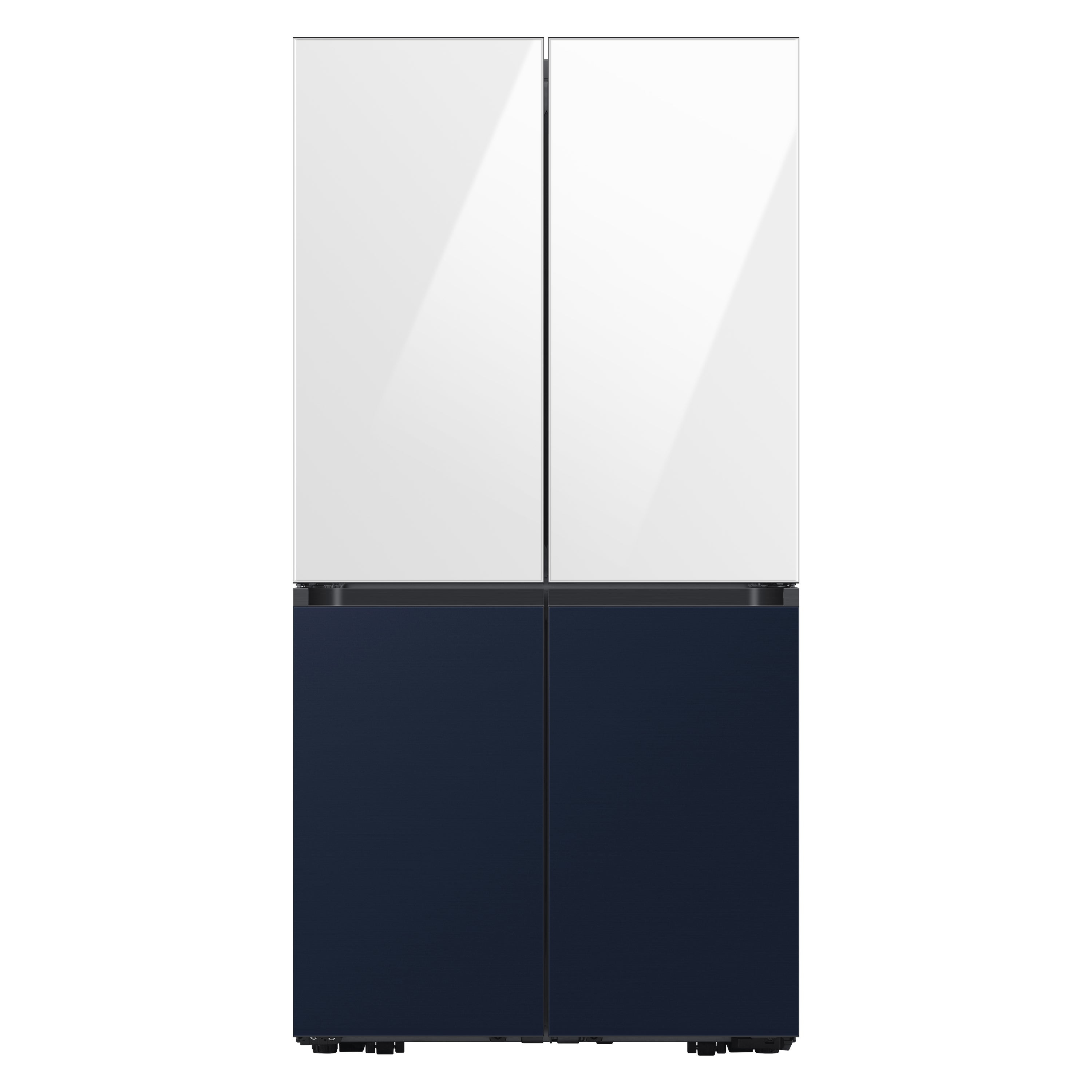 Samsung Bespoke 4 door Flex Refrigerator Top Panel In White Glass