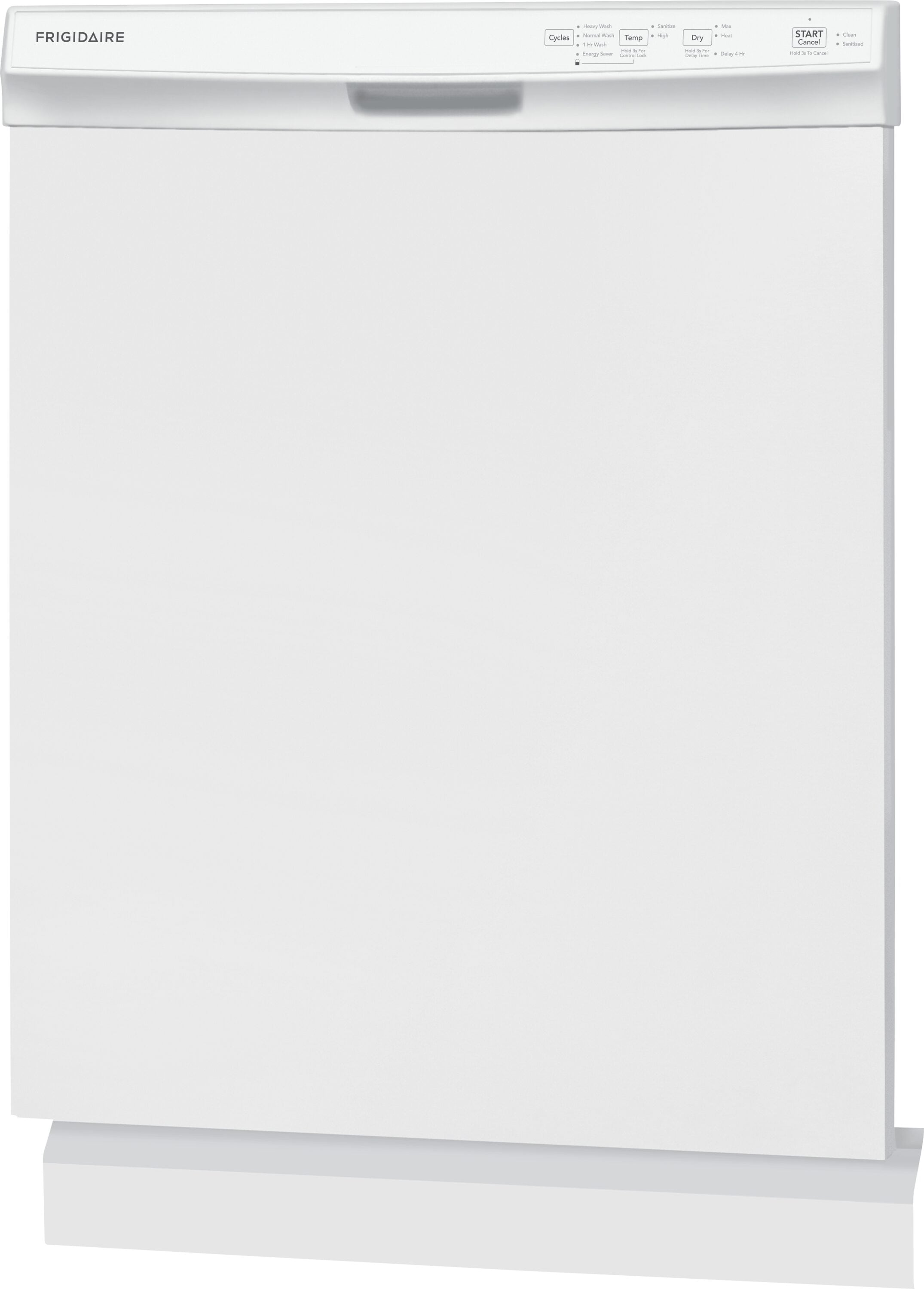 Frigidaire Front Control 24 in Built In Dishwasher White ENERGY STAR 54 dBA