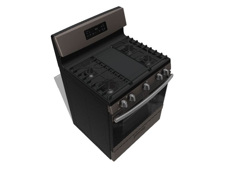 GE 30-in 5 burners 5-cu ft Freestanding Natural Gas Range ( Slate )