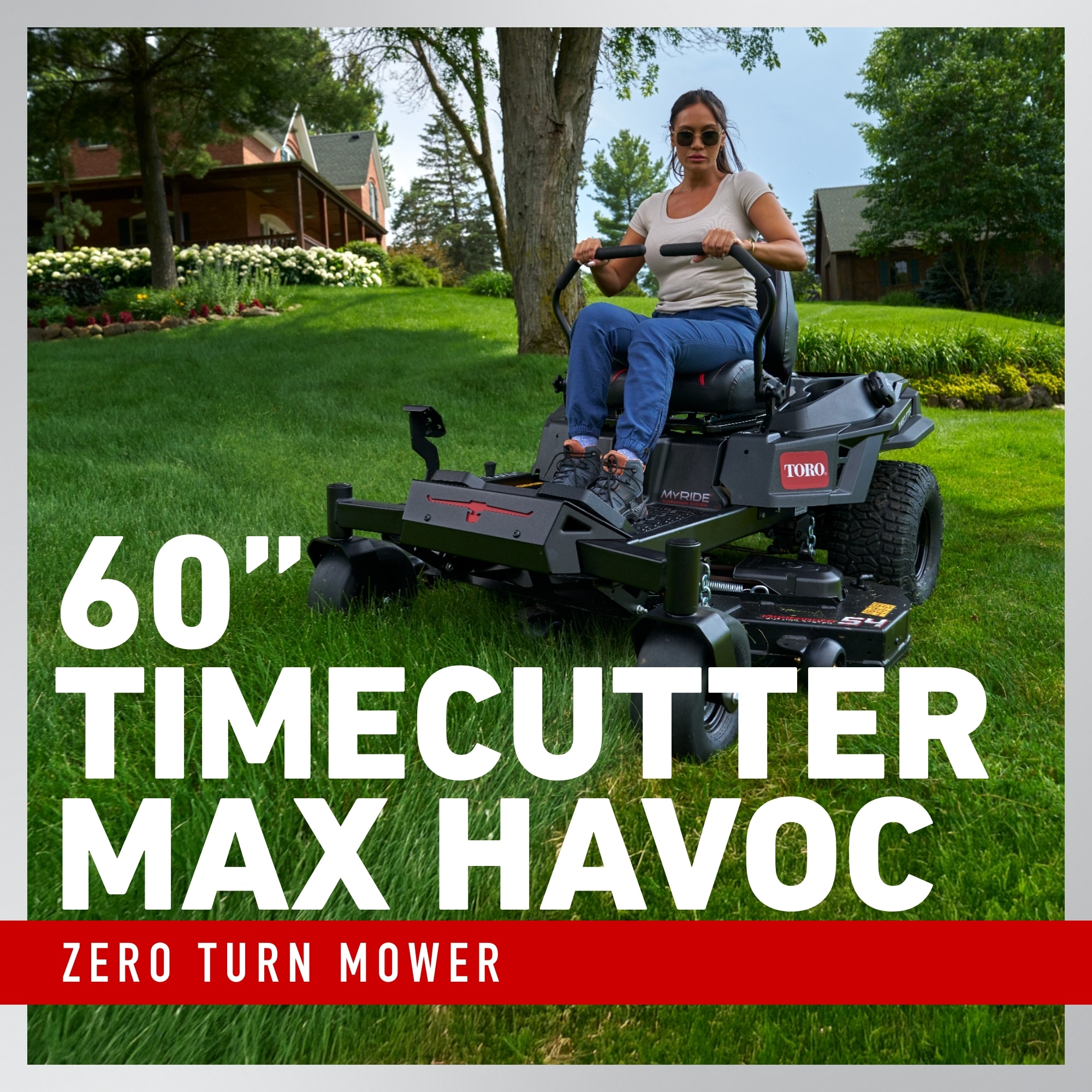 Toro TimeCutter MAX MyRIDE 60-in 23 -HP V-twin Gas Zero-turn Riding Lawn Mower