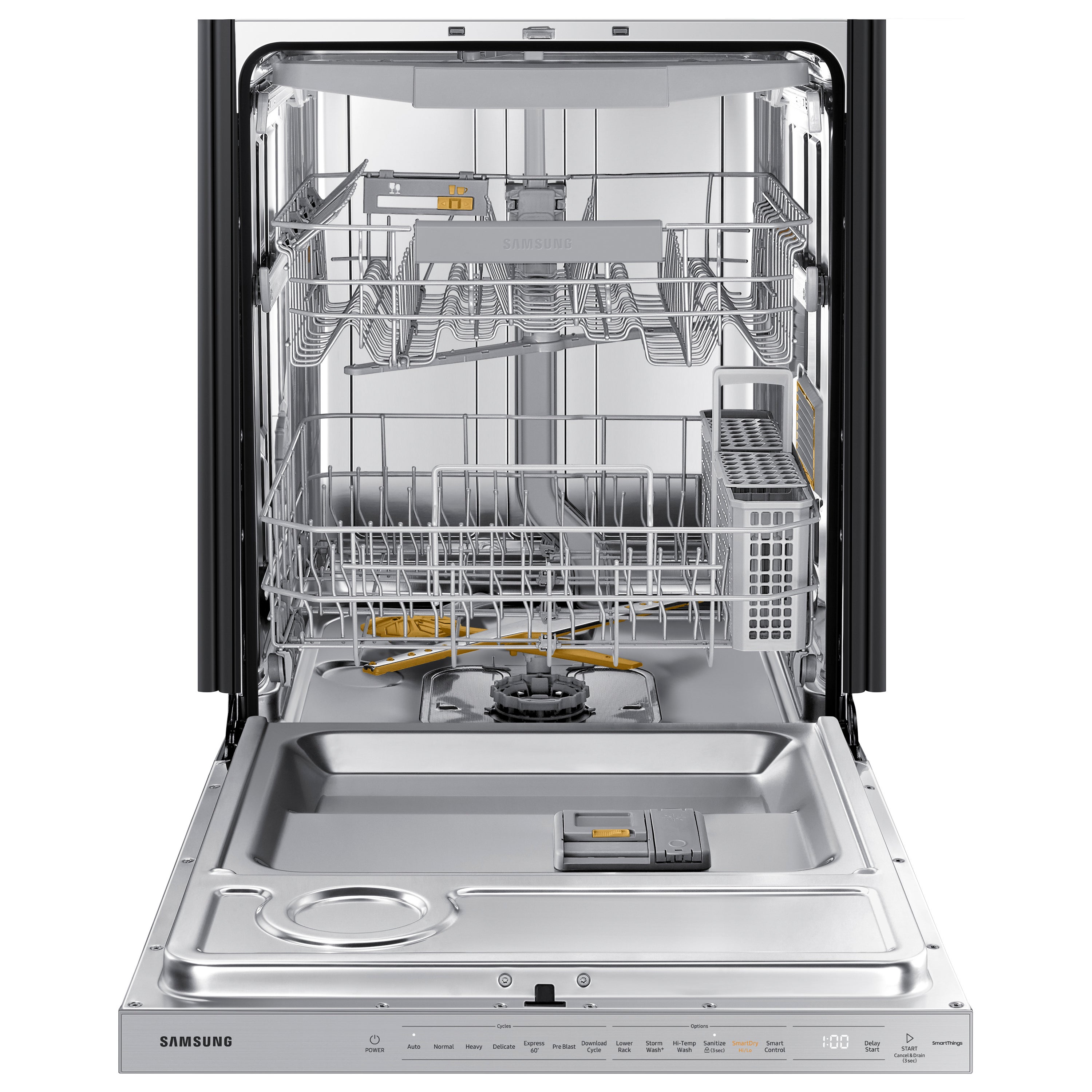 Samsung Top Control 24 in Smart Built In Dishwasher With Third Rack Fingerprint Resistant Stainless Steel ENERGY STAR 42 dBA