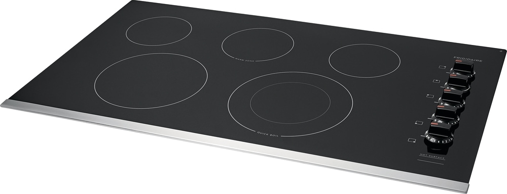 Frigidaire 36-in 5 burners Smooth Surface (Radiant) Stainless steel Electric Cooktop