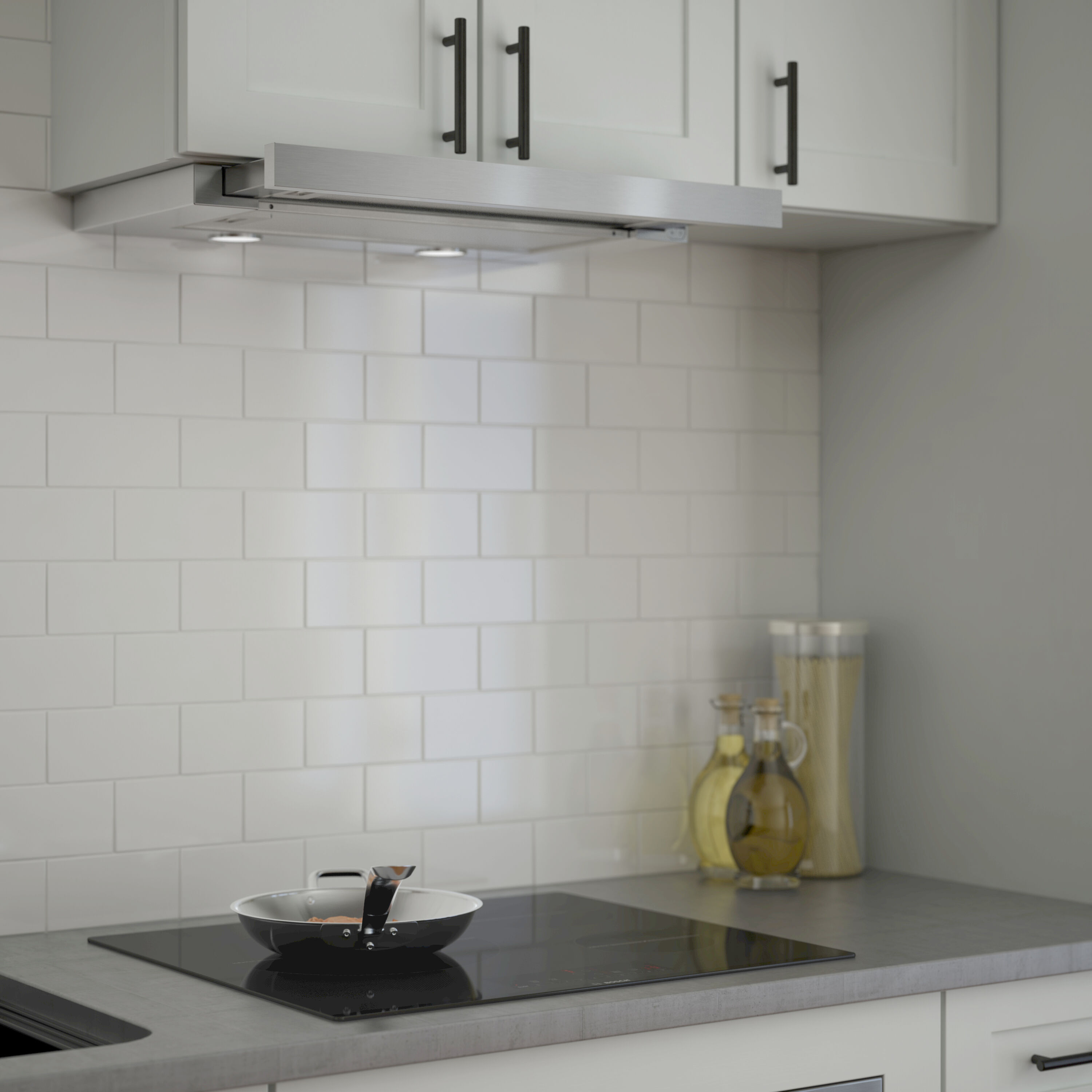 Bosch 500 24 in Convertible Stainless Steel Undercabinet Range Hood Common 24 in Actual 23 56 in