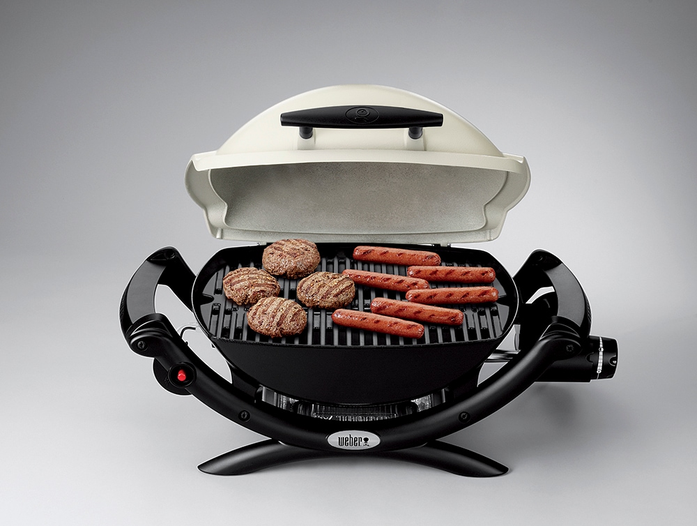 Weber Q 1000 189-Sq. in Titanium Portable Liquid propane Grill