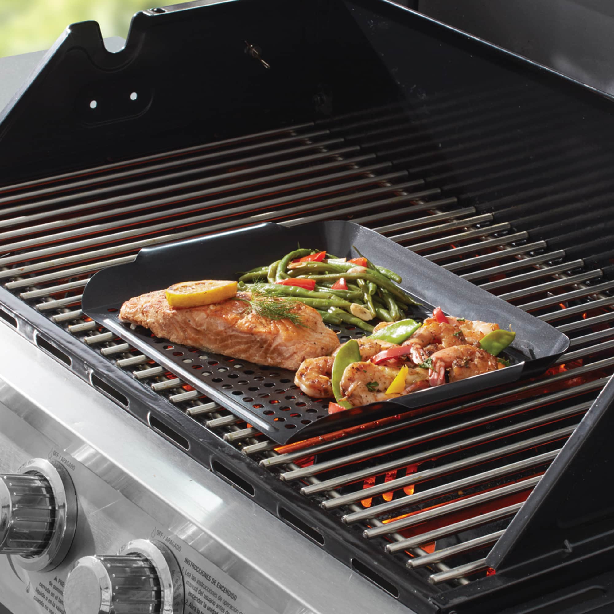 Mr. Bar-B-Q Steel Non-Stick Grill topper