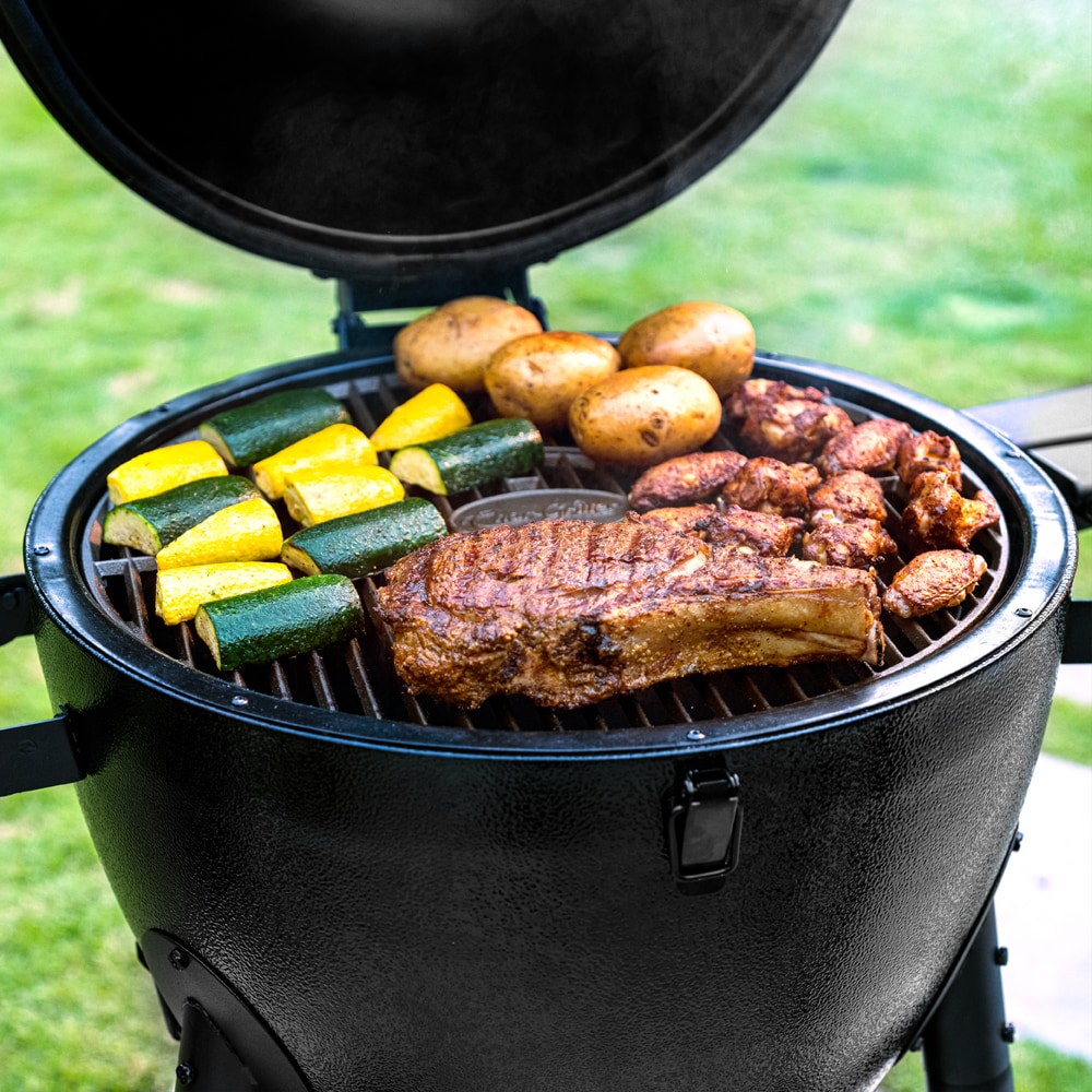Char-Griller AKORN 20-in W Black Kamado Charcoal Grill