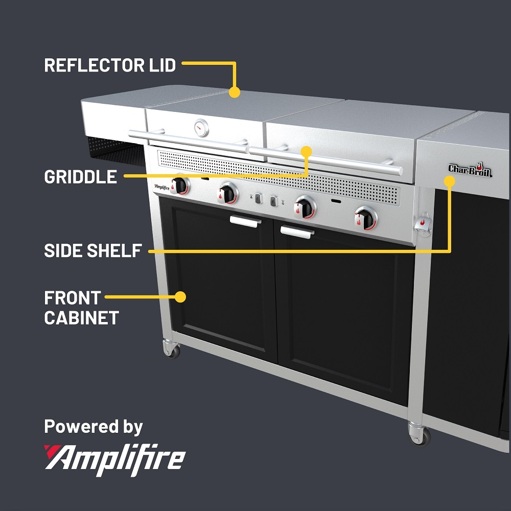 Charbroil Vista Gray 4.0 -Burner Infrared Liquid Propane Gas Grill