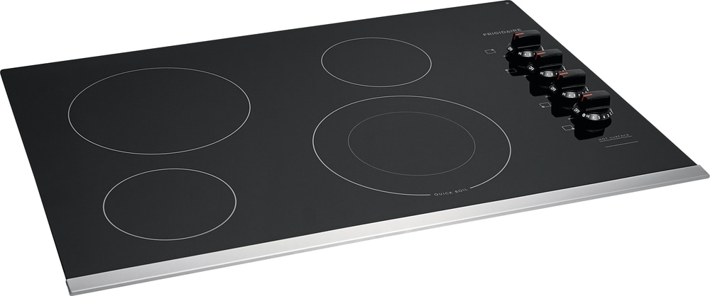Frigidaire 30-in 4 burners Smooth Surface (Radiant) Stainless steel Electric Cooktop
