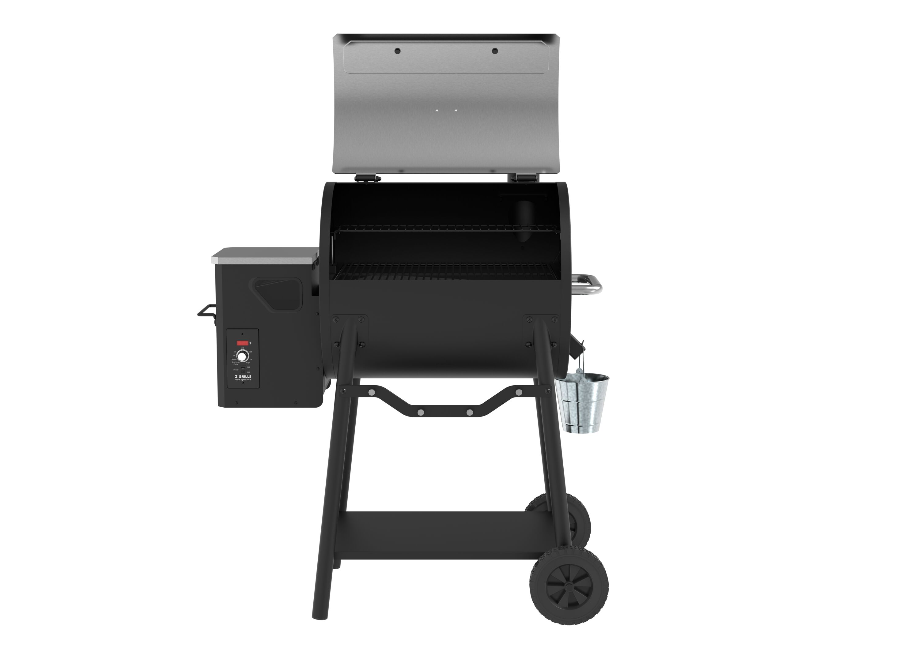 Z GRILLS ZGrill 585-Sq. in Silver Pellet Grill with Smart Compatibility