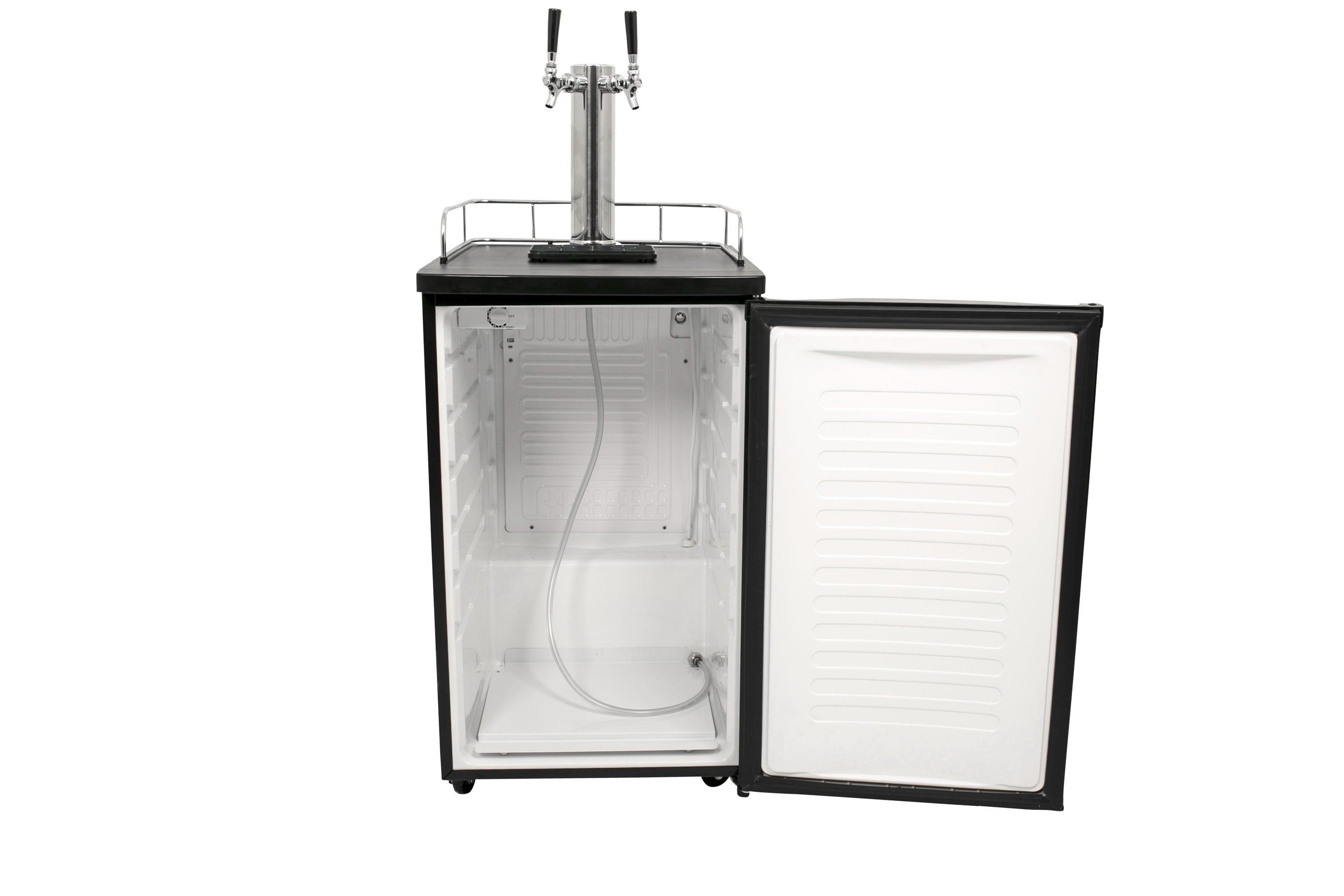 EdgeStar Double tap Half-barrel keg Black Manual Freestanding Beer kegerator