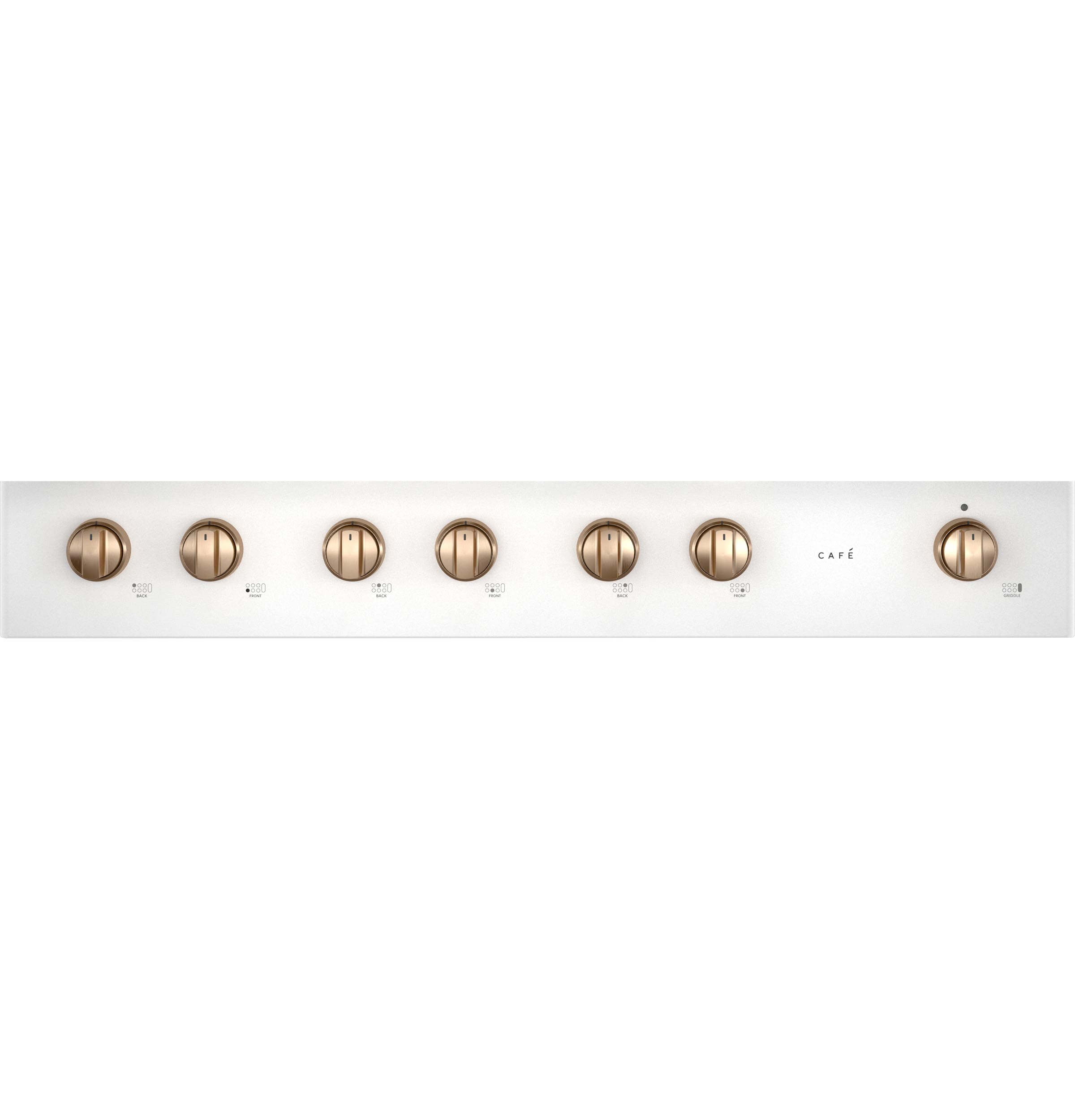 Cafe 48-in 6 burners White Gas Cooktop (Griddle Included)