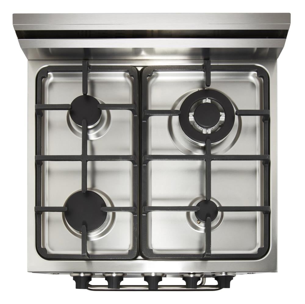 UNIQUE Prestige 20-in 4 burners 1.6-cu ft Convection Oven Freestanding Natural Gas Range ( Black )