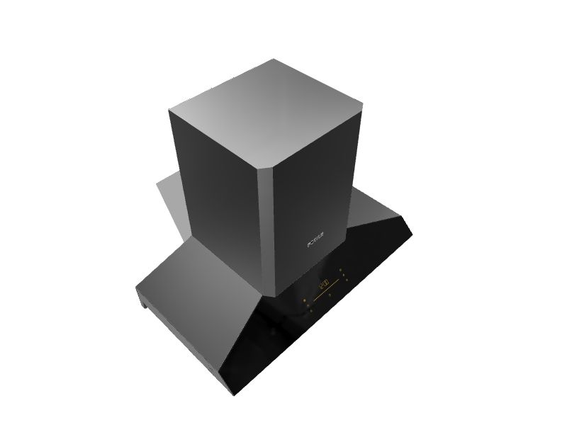 FOTILE Ducted Wall Mounted Range Hood Stainless Steel with tempered glass trim Actual 35 4 in