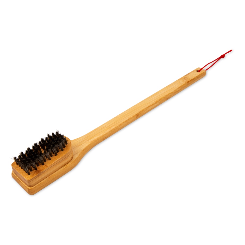 Weber Bamboo Grill brush with 18-in Wood Handle