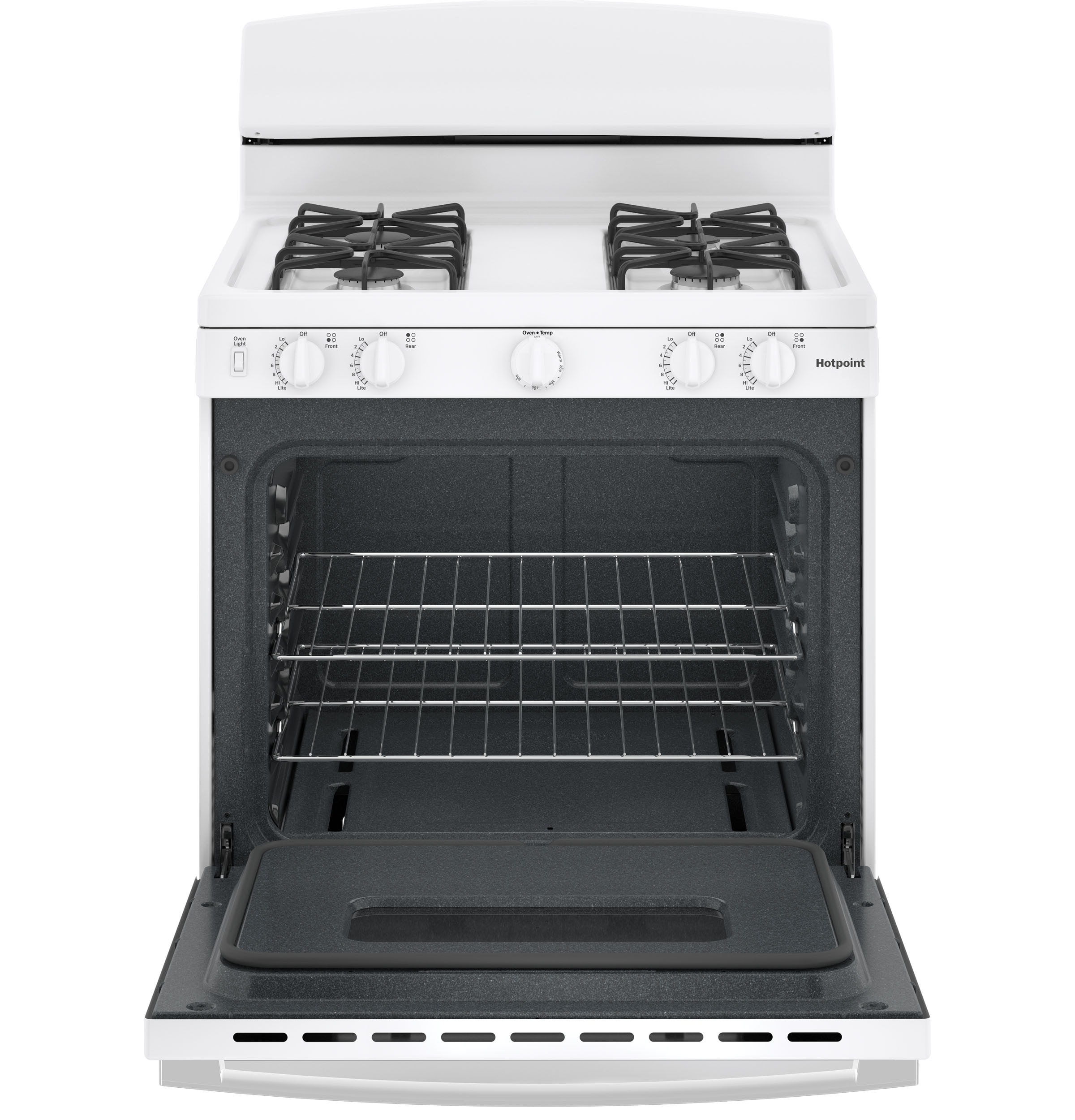 Hotpoint 30-in 4 burners 4.8-cu ft Freestanding Natural Gas Range ( White )