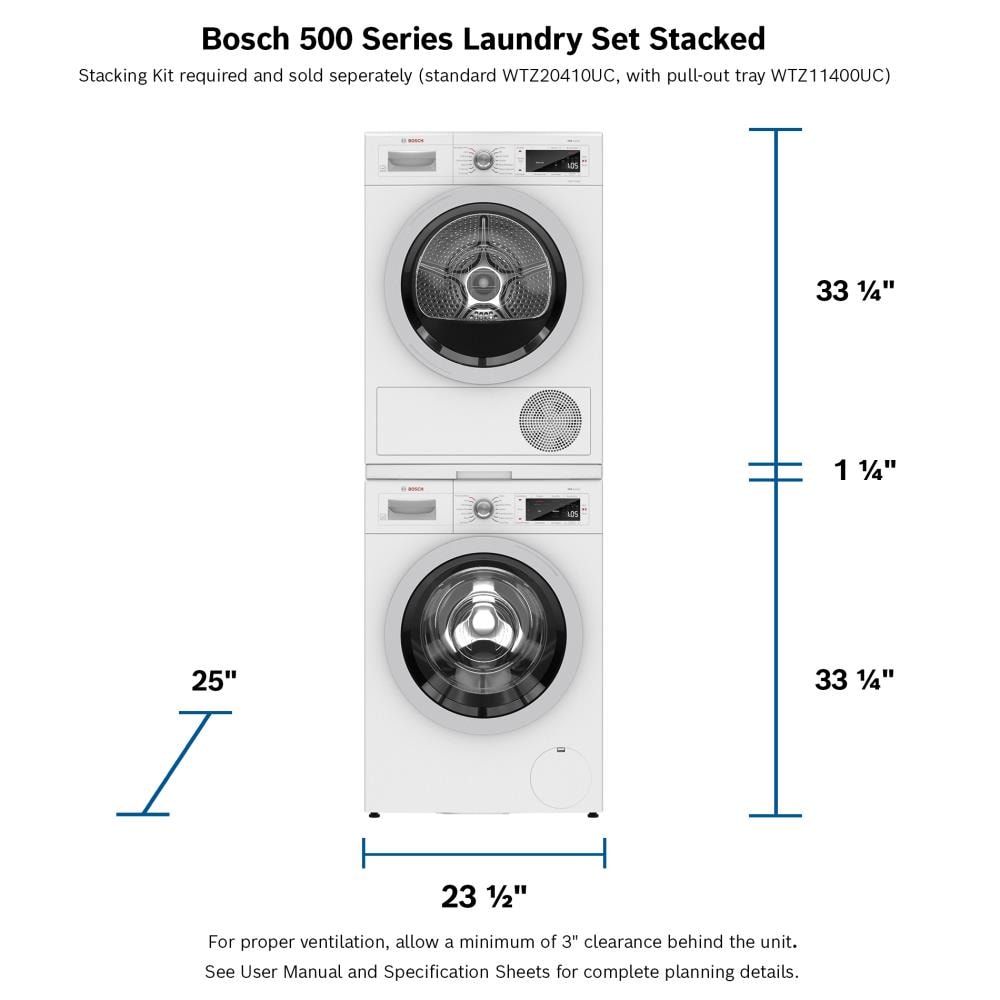 Bosch Laundry Stacking Kit White